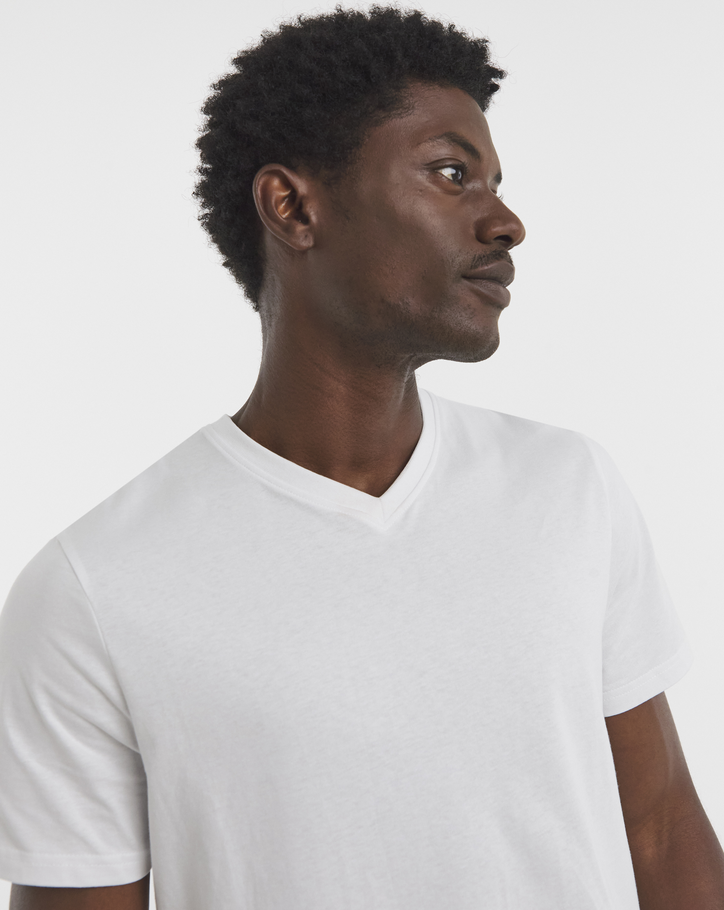 Pure Cotton V-Neck T-Shirt