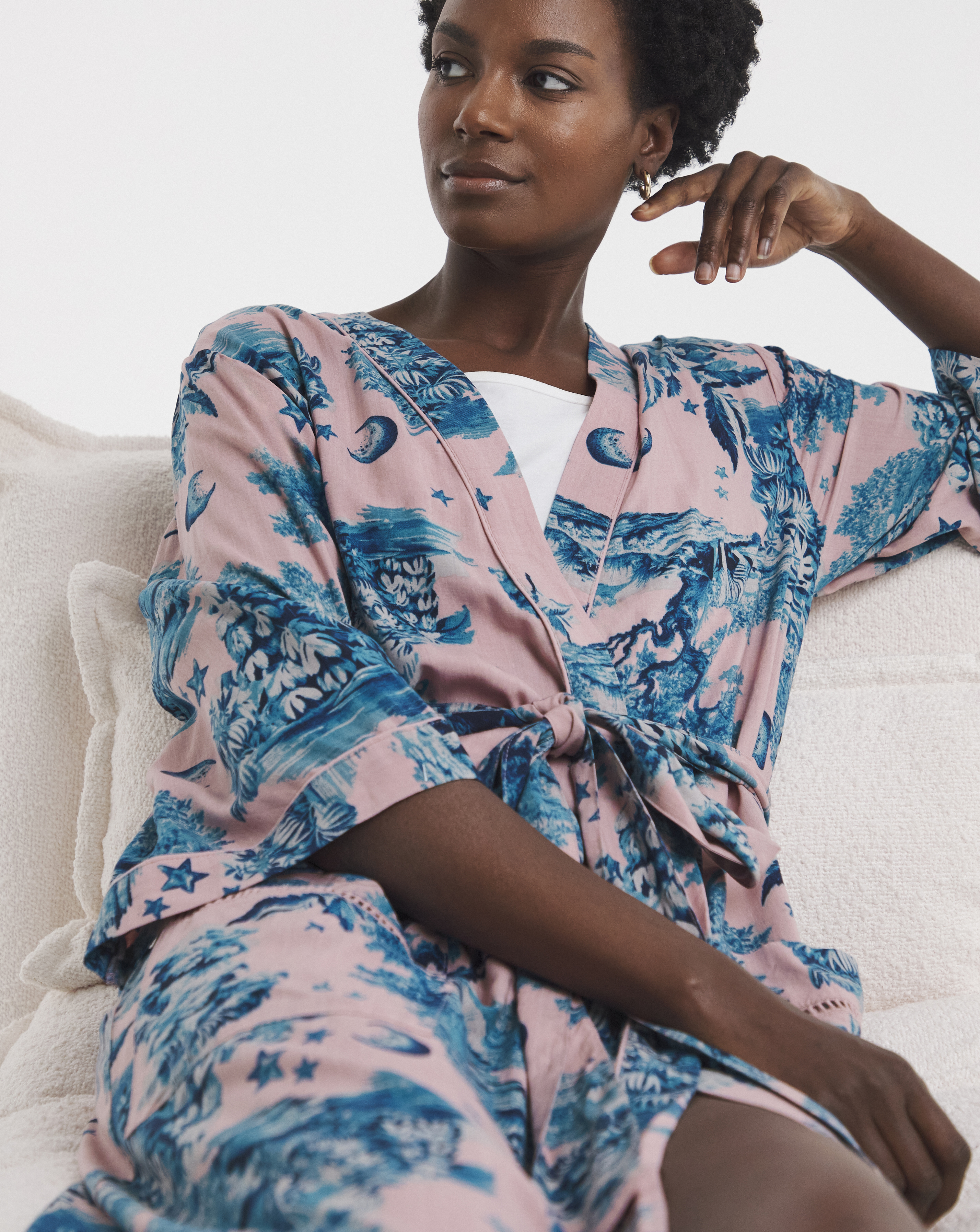 Figleaves Printed Viscose Maxi Gown
