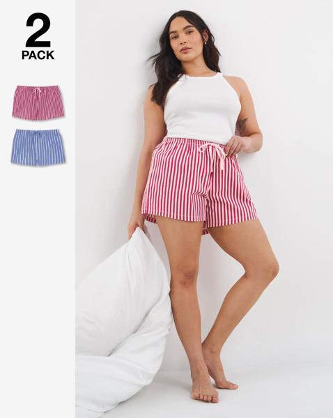 Pretty Secrets 2 Pack Pyjama Shorts