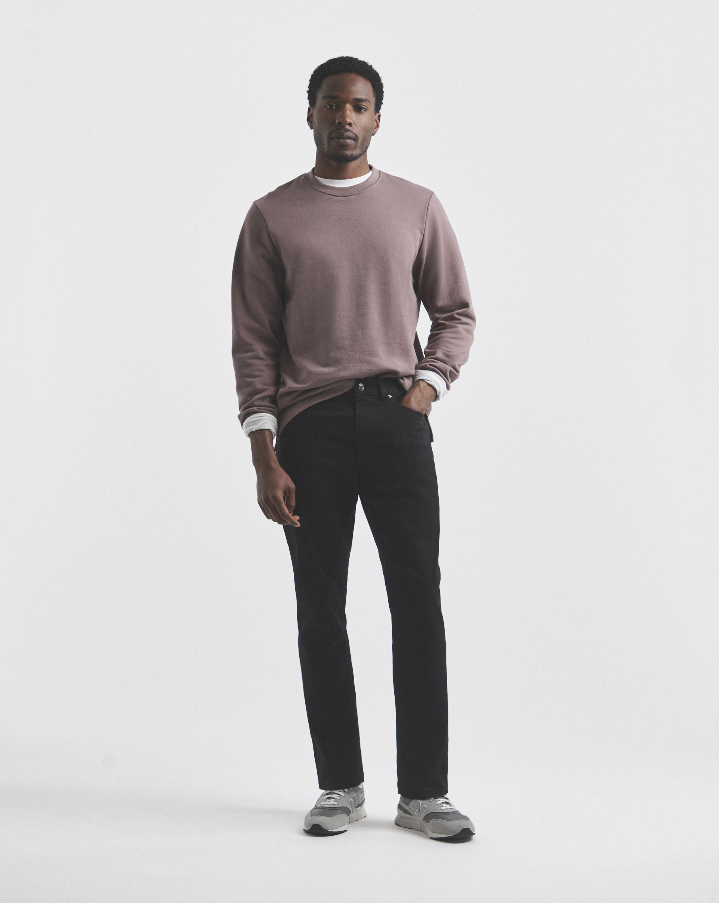 Union Black Slim Fit Gabardine Jeans