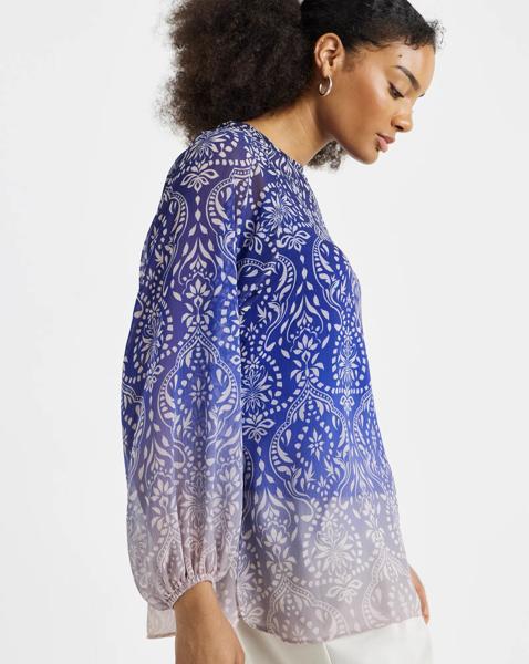 Joanna Hope Ombre Print Blouse