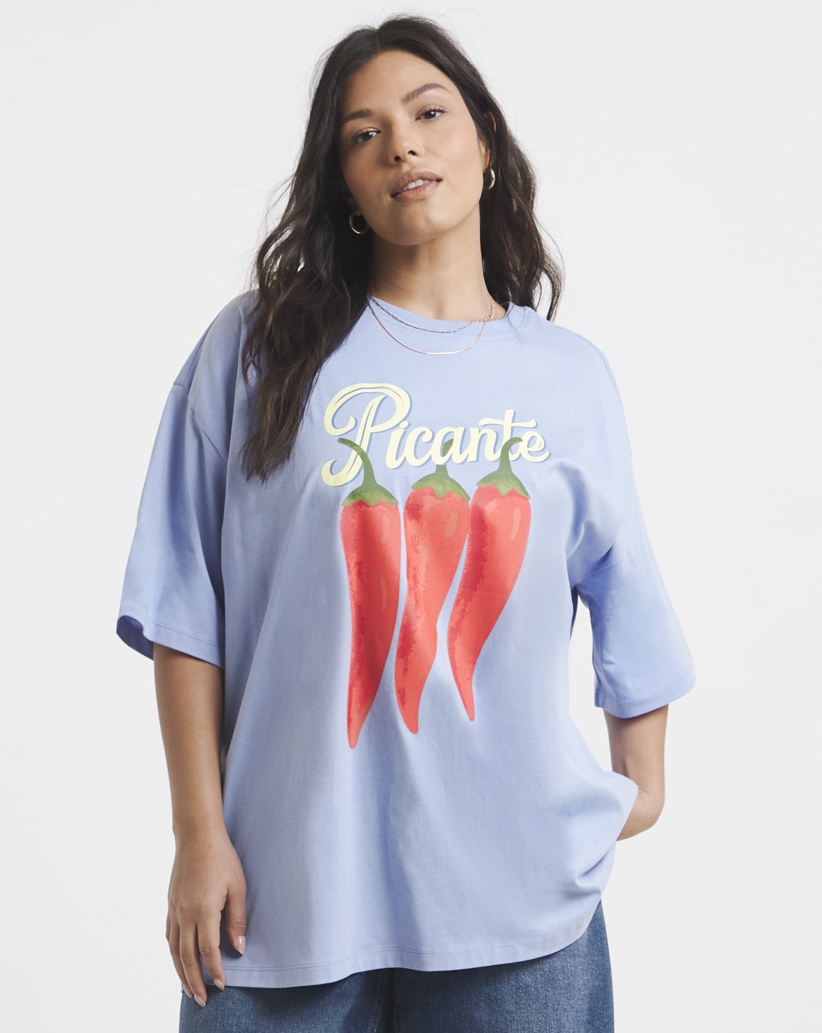Picante Graphic Oversized T-Shirt - Image