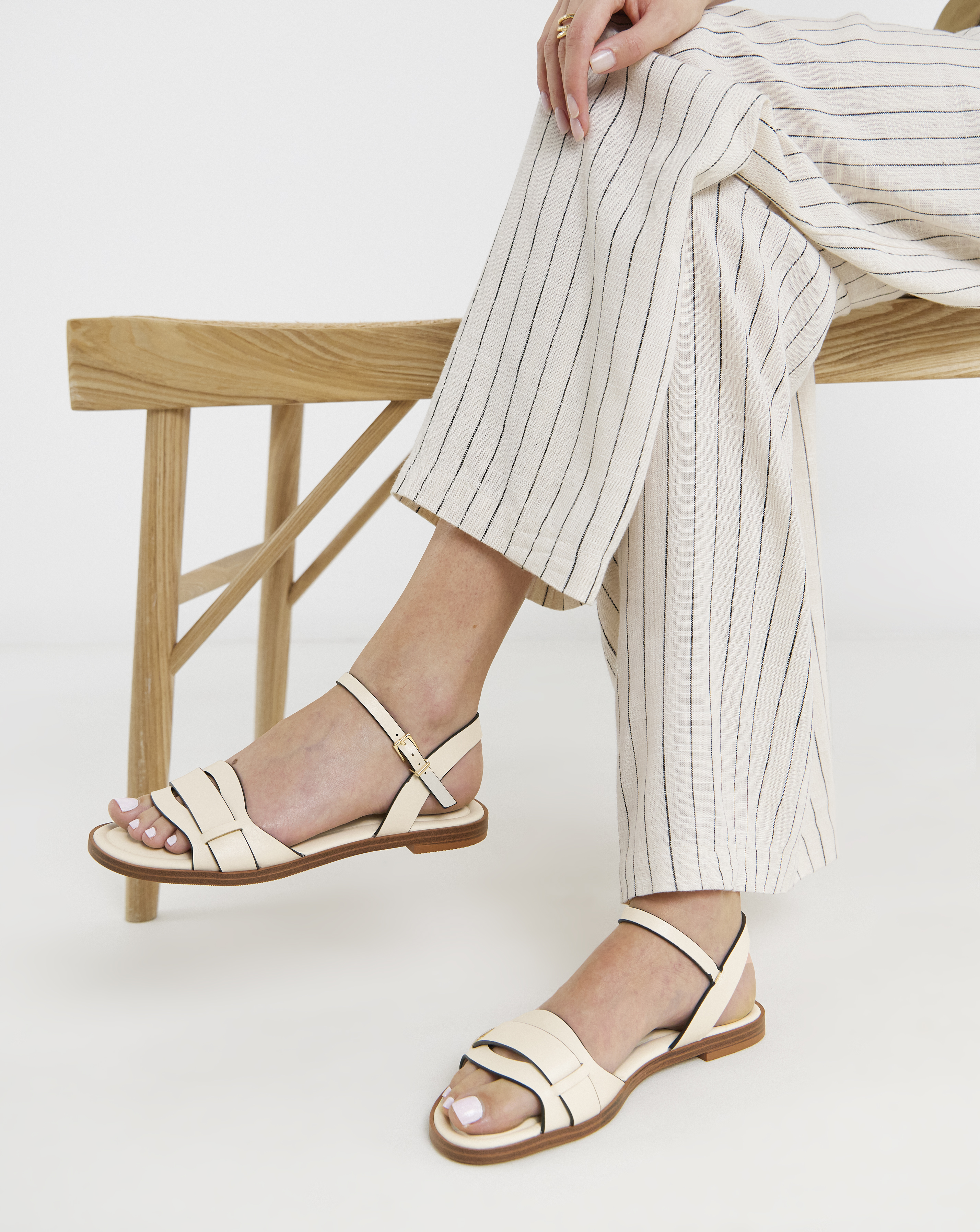Woven Two Part Sandal Wide