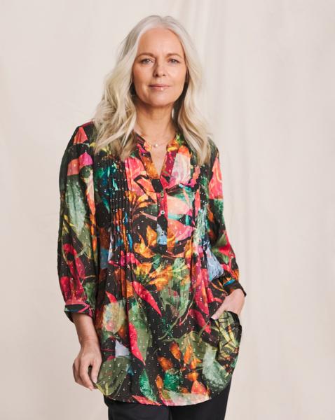 Julipa Pintuck Dobby Tunic