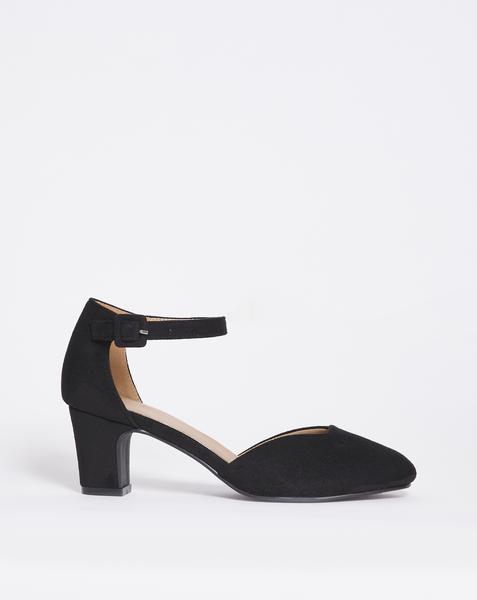 Heeled Shoe With Ankle Strap EEE Fit