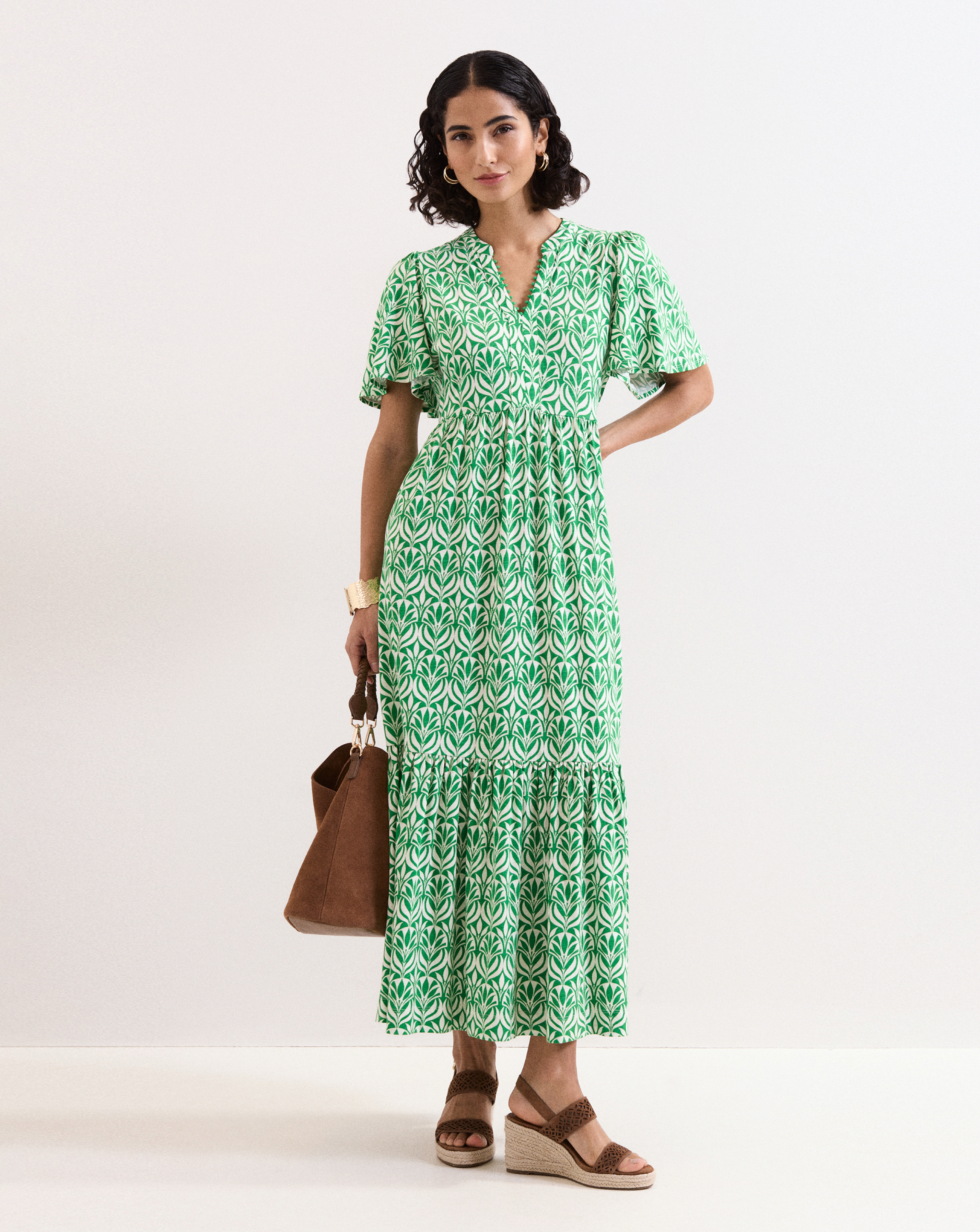 Phase Eight Printed Jersey Midiaxi Dress