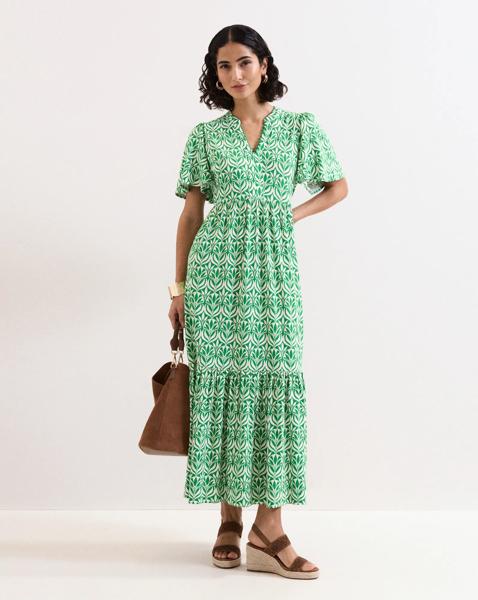 Phase Eight Printed Jersey Midiaxi Dress