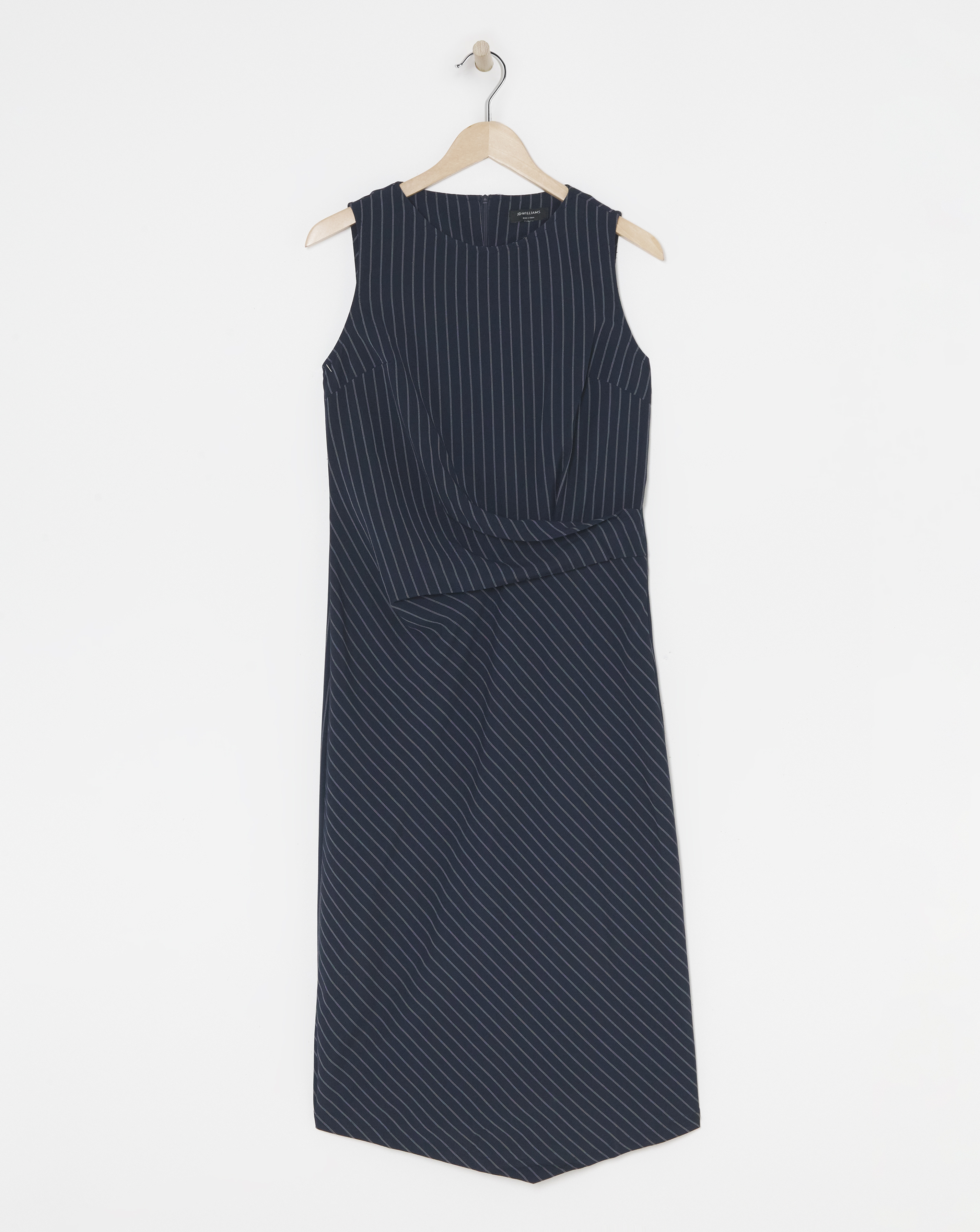 Pinstripe Dress - Navy Stripe