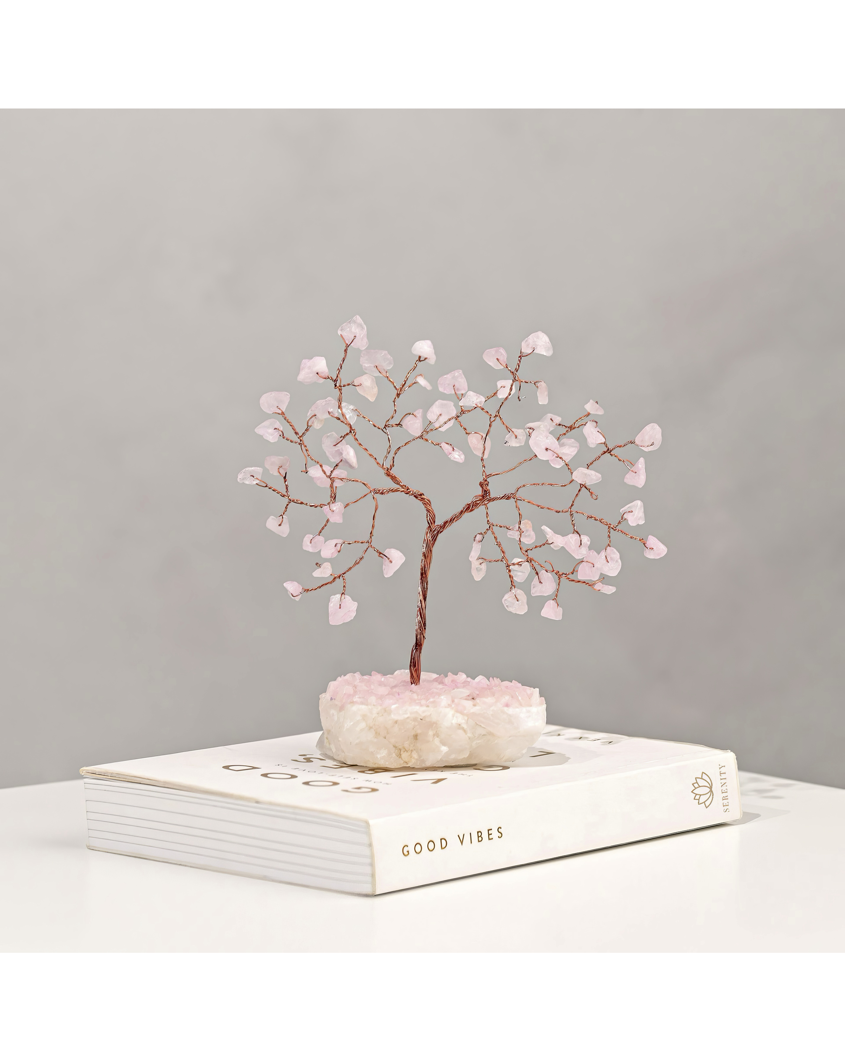 Serenity Gemstone Tree Love Rose Quartz