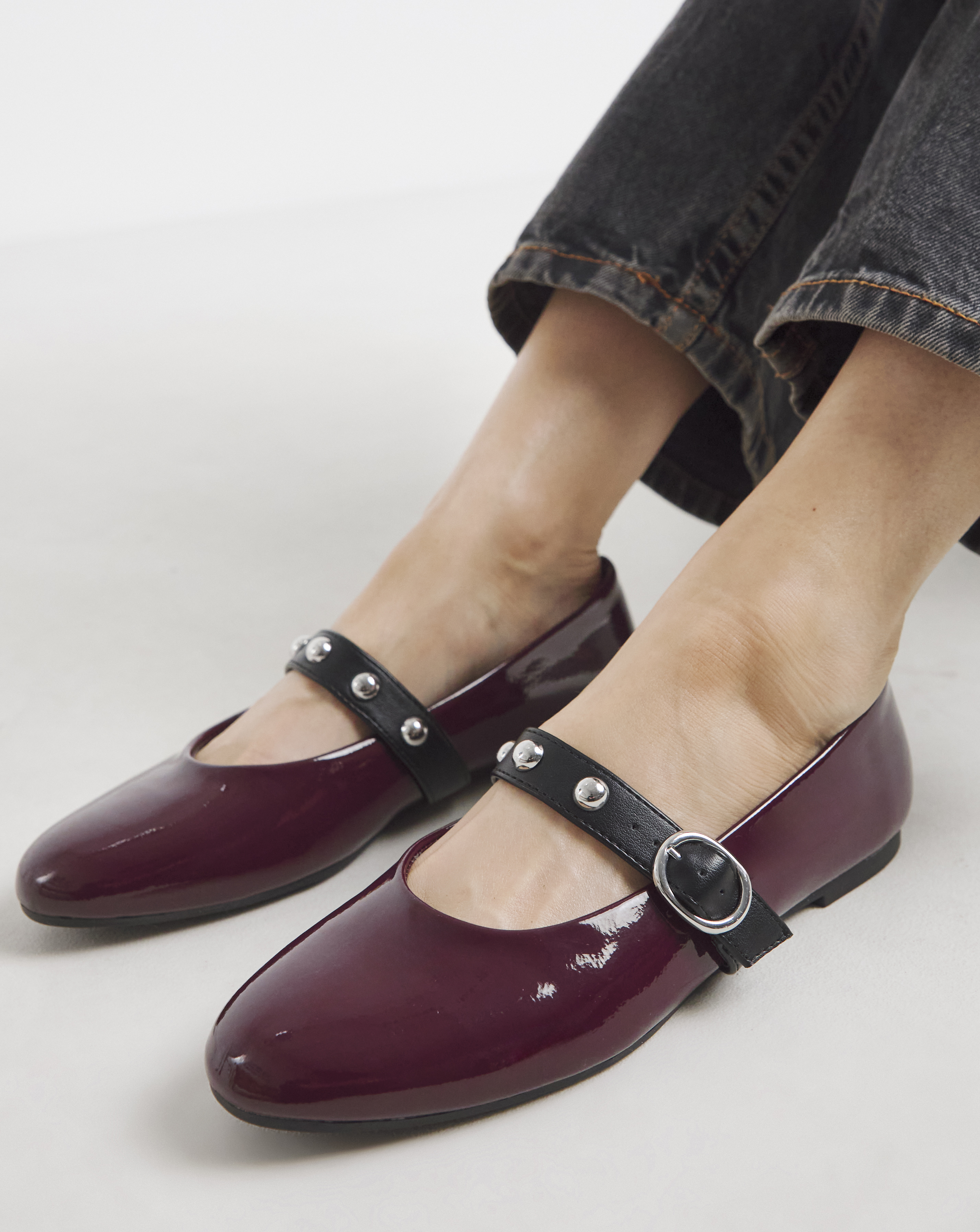 Ballerina Studded Mary Jane Extra Wide