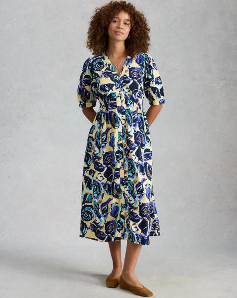 White Stuff Fern Linen Blend Dress