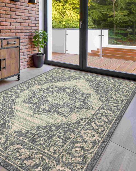 Gel Backed Medallion Rug
