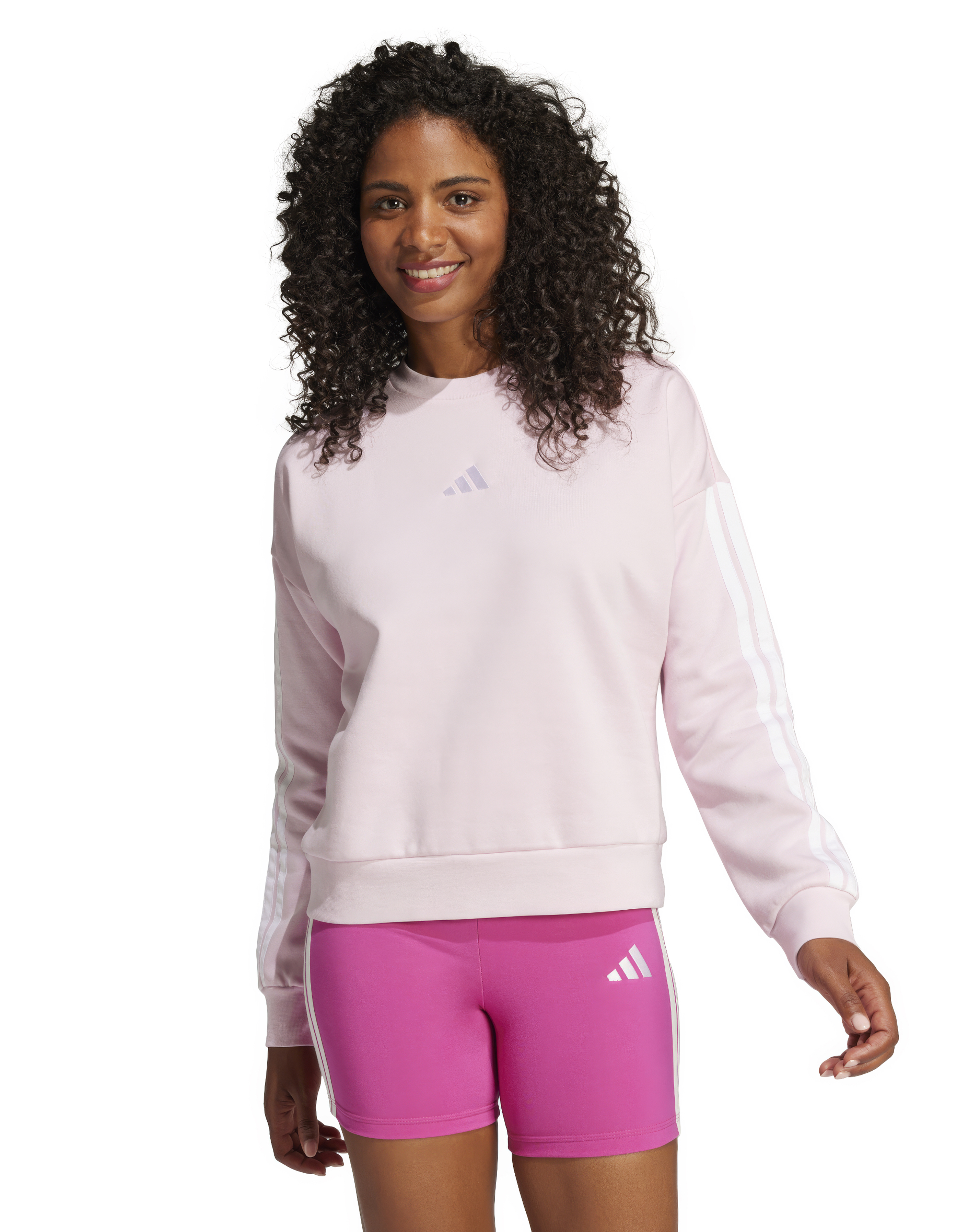 adidas 3 Stripes Fleece Sweatshirt