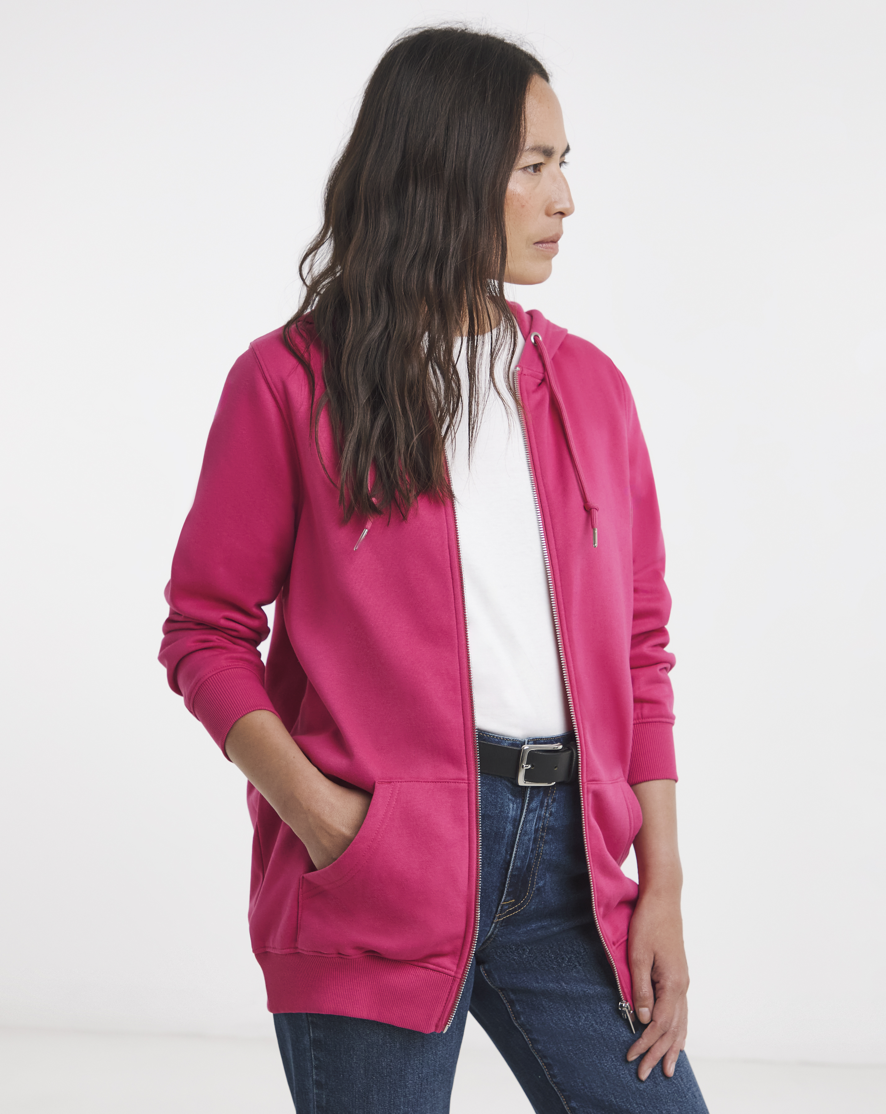 The Longline Zip Up Hoodie