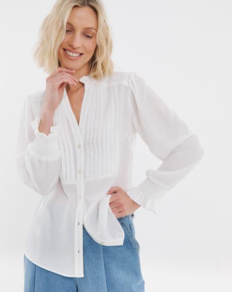 Tux Detail Blouse