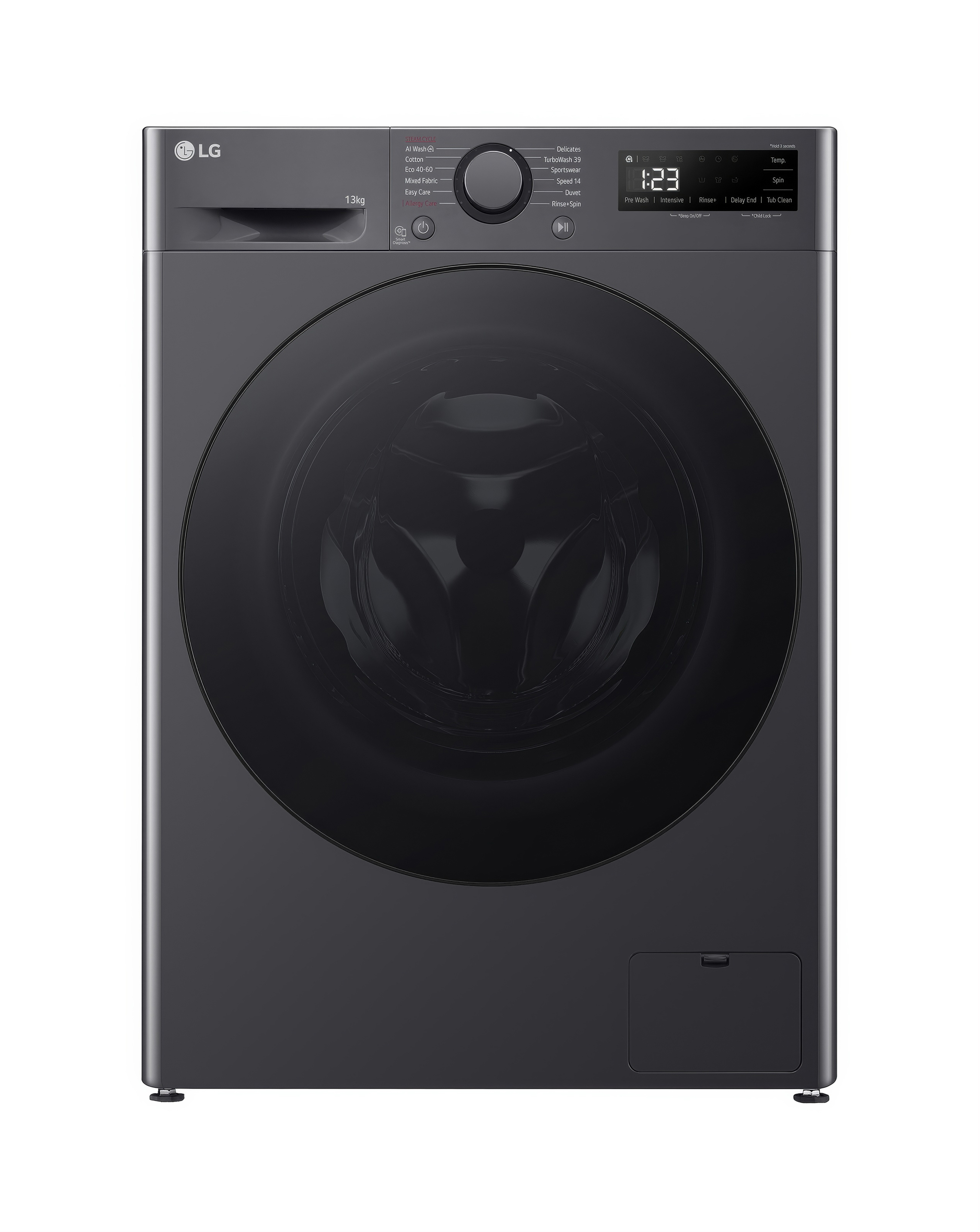 LG F4Y513GBLN1 Washing Machine Grey Inst