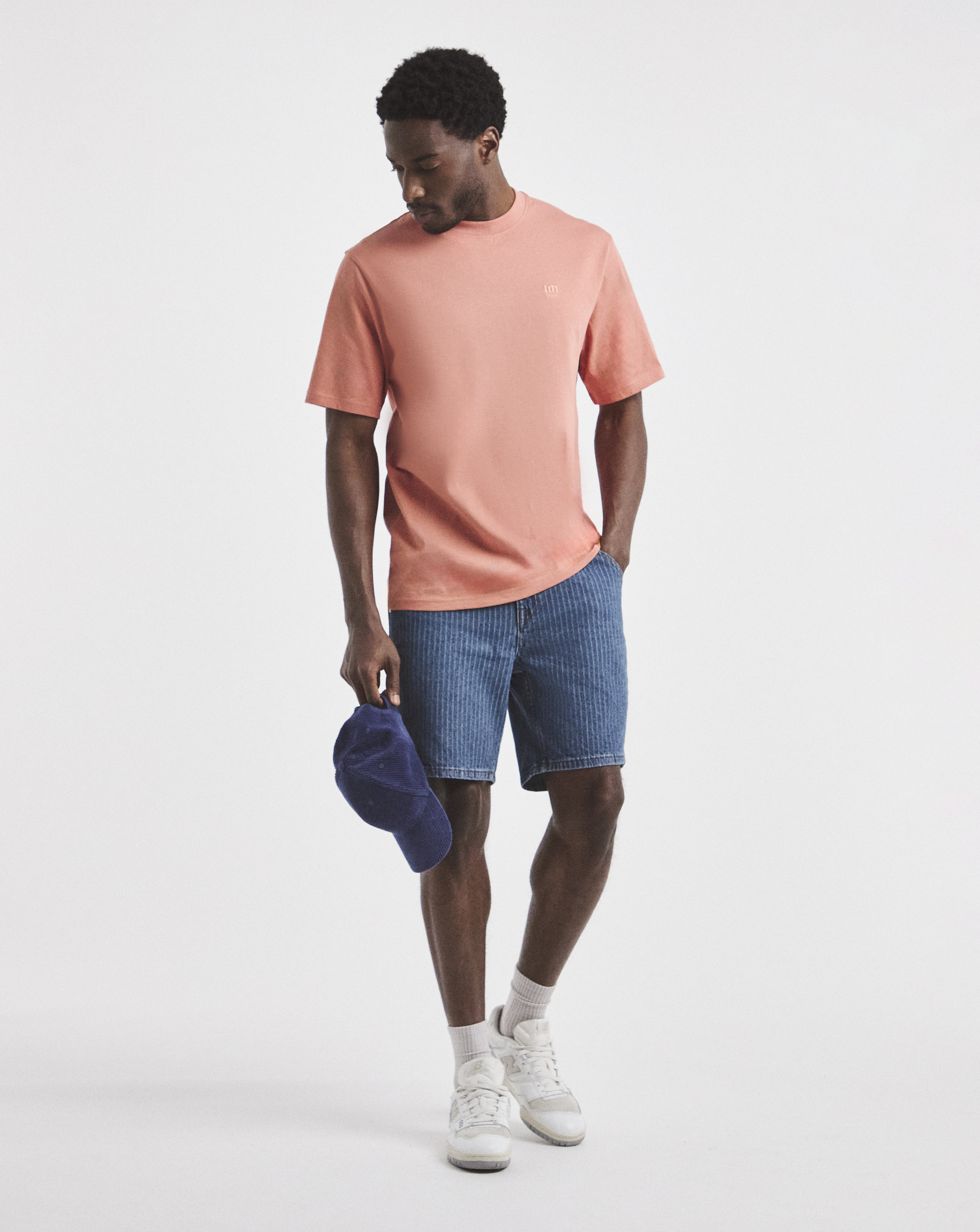 Union Stripe Mid Length Shorts