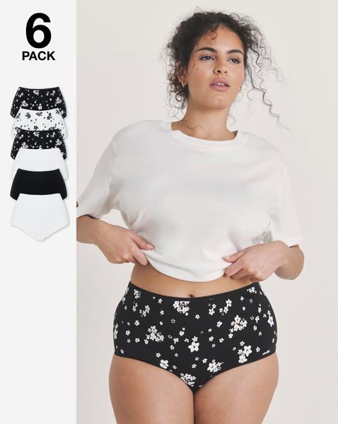 6 Pack Full Brief Knickers