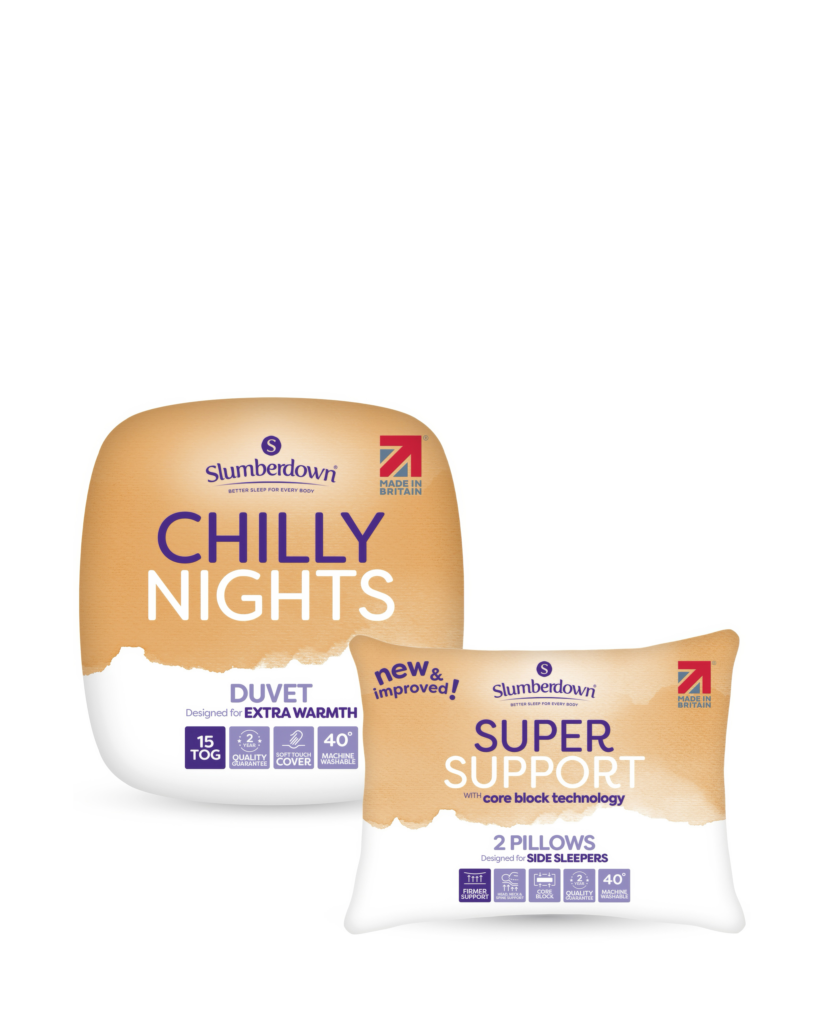 Slumberdown Duvet+2 Support Pillows
