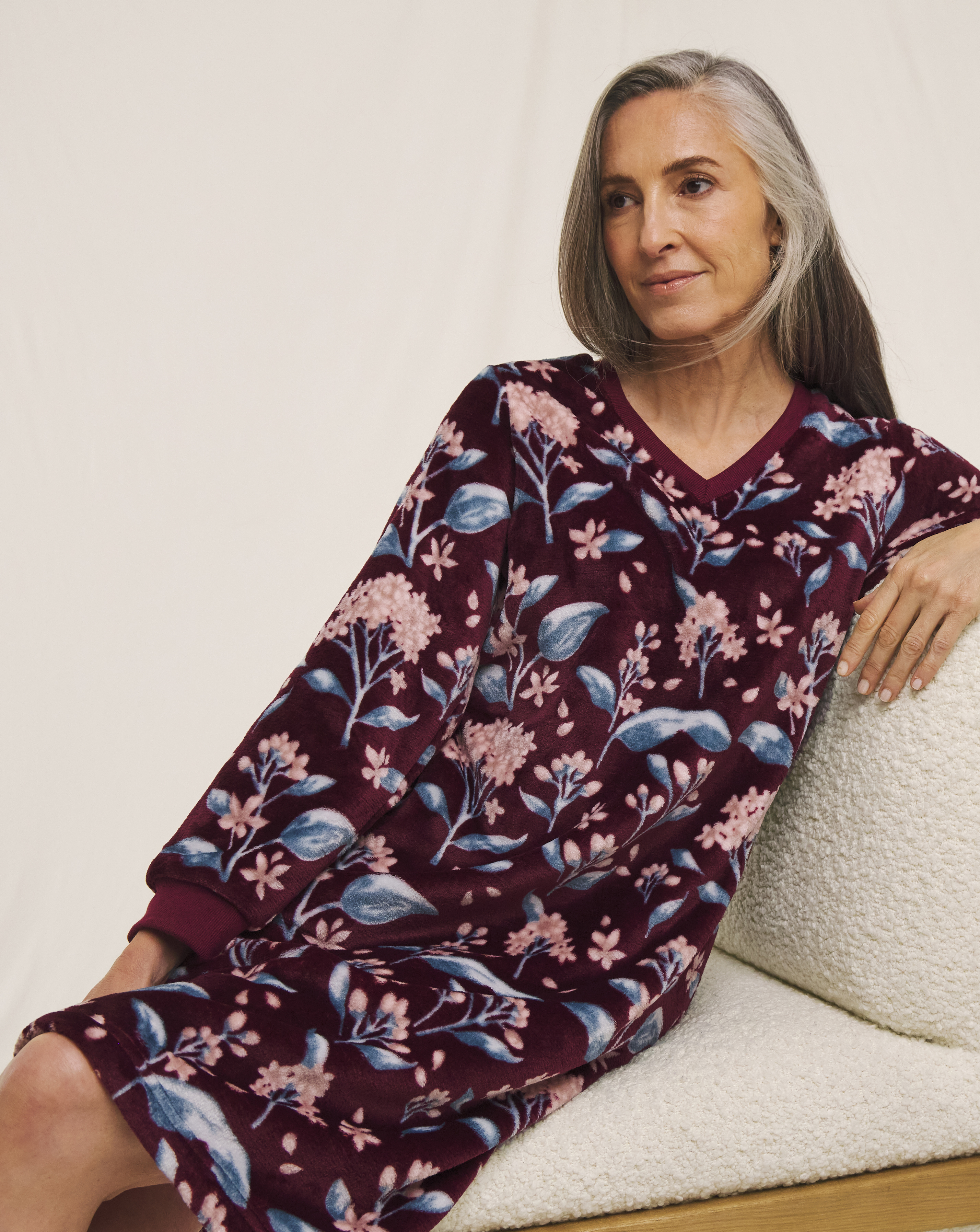 Julipa Fleece Midi Nightie