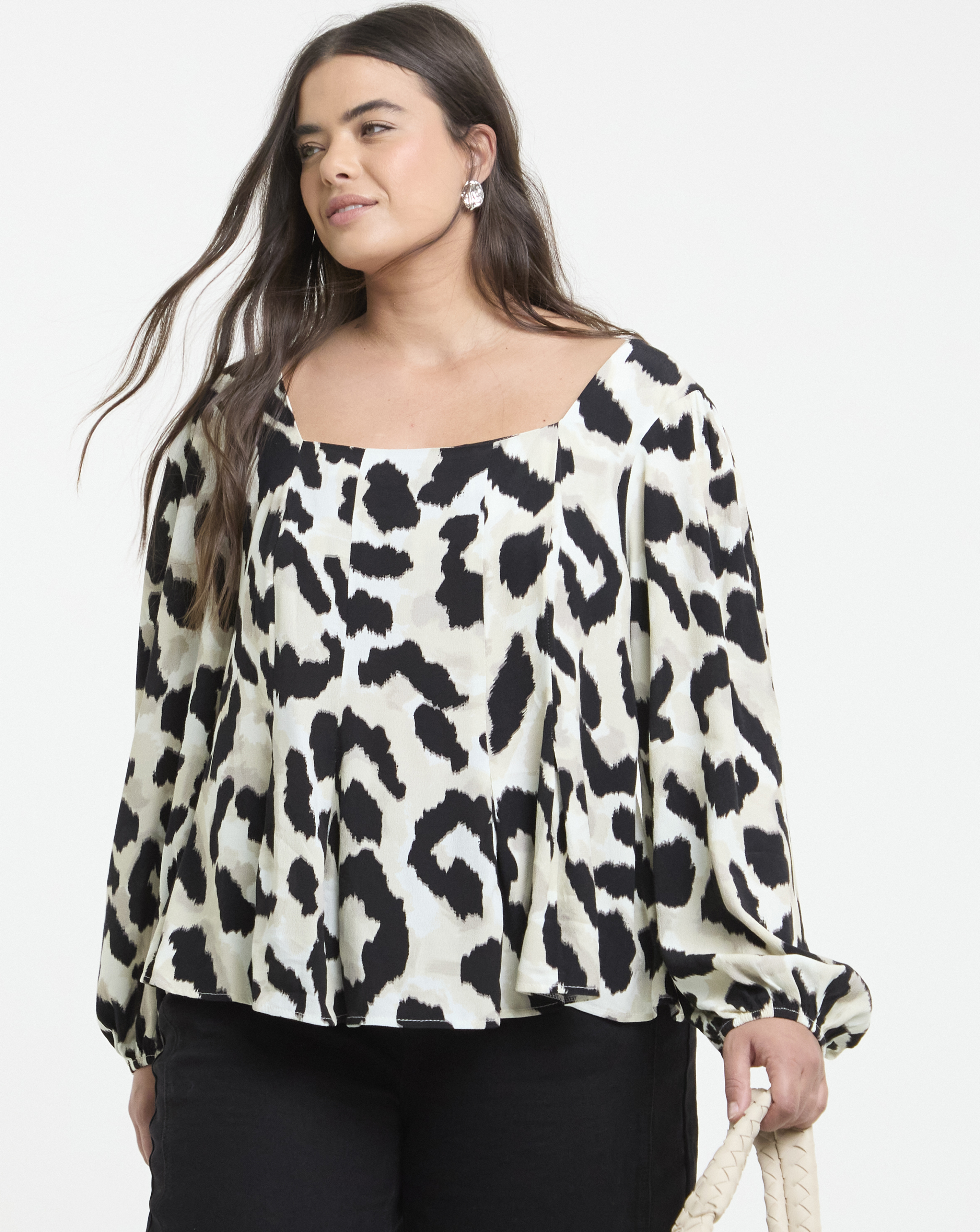Button Down Tea Blouse