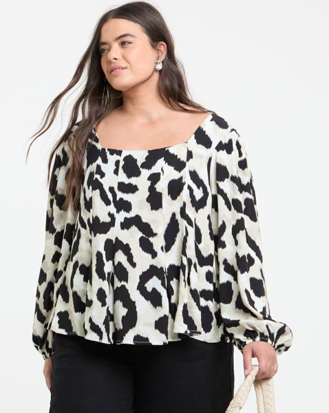 Button Down Tea Blouse