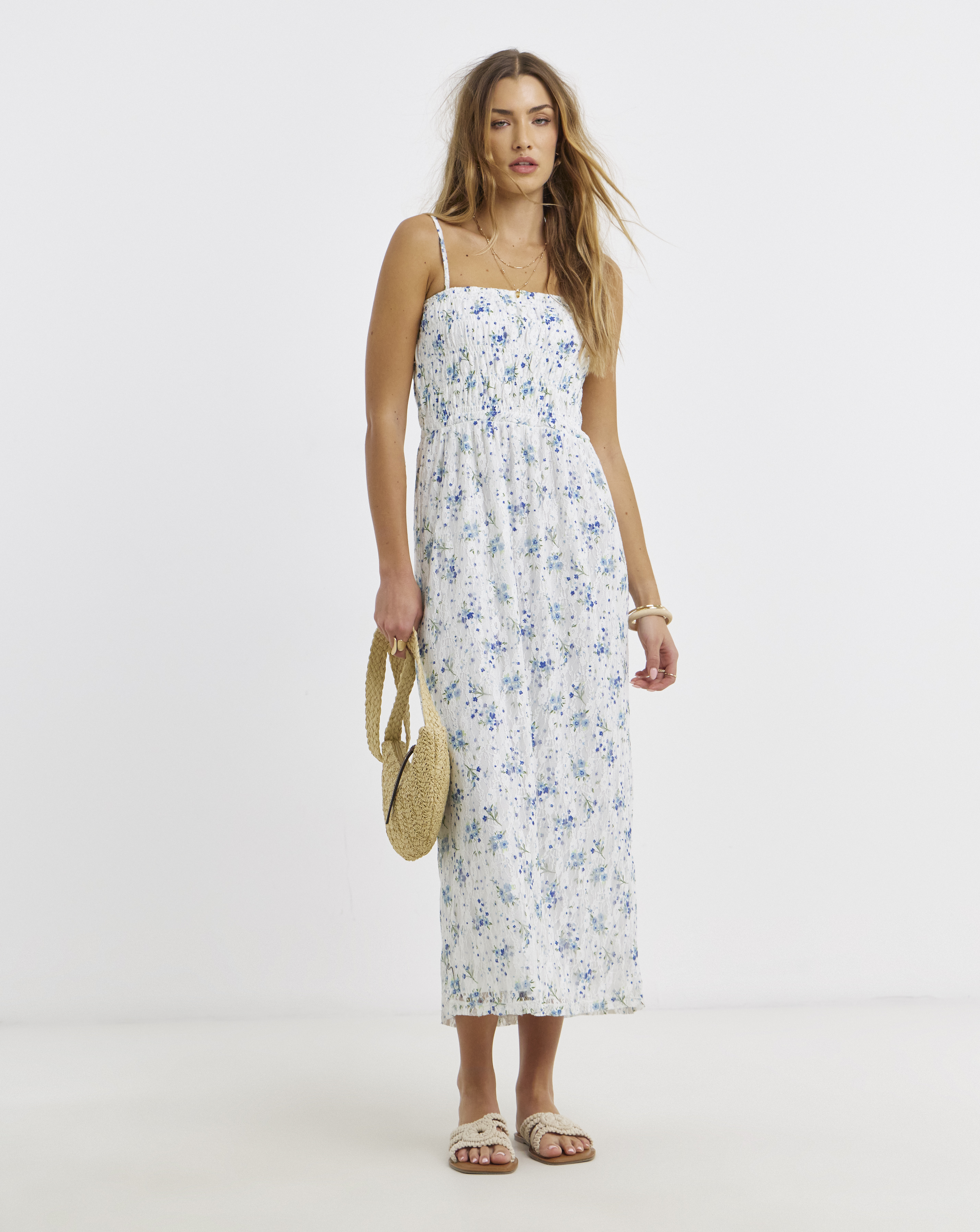 New In - Pieces Pretty Strap Jersey Smock Dress
