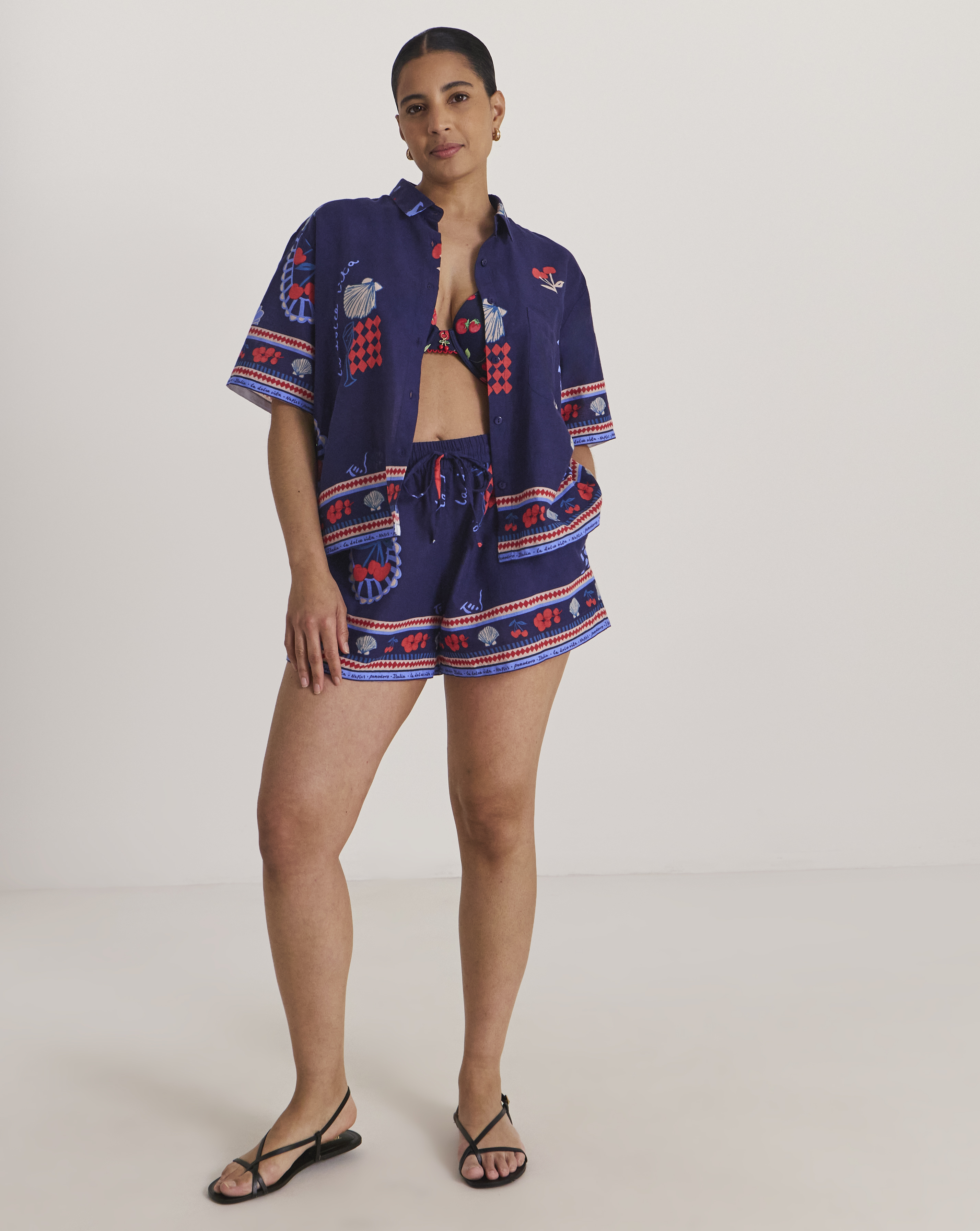 New In - Dolce Vita Beach Shirt and Short Co-ord