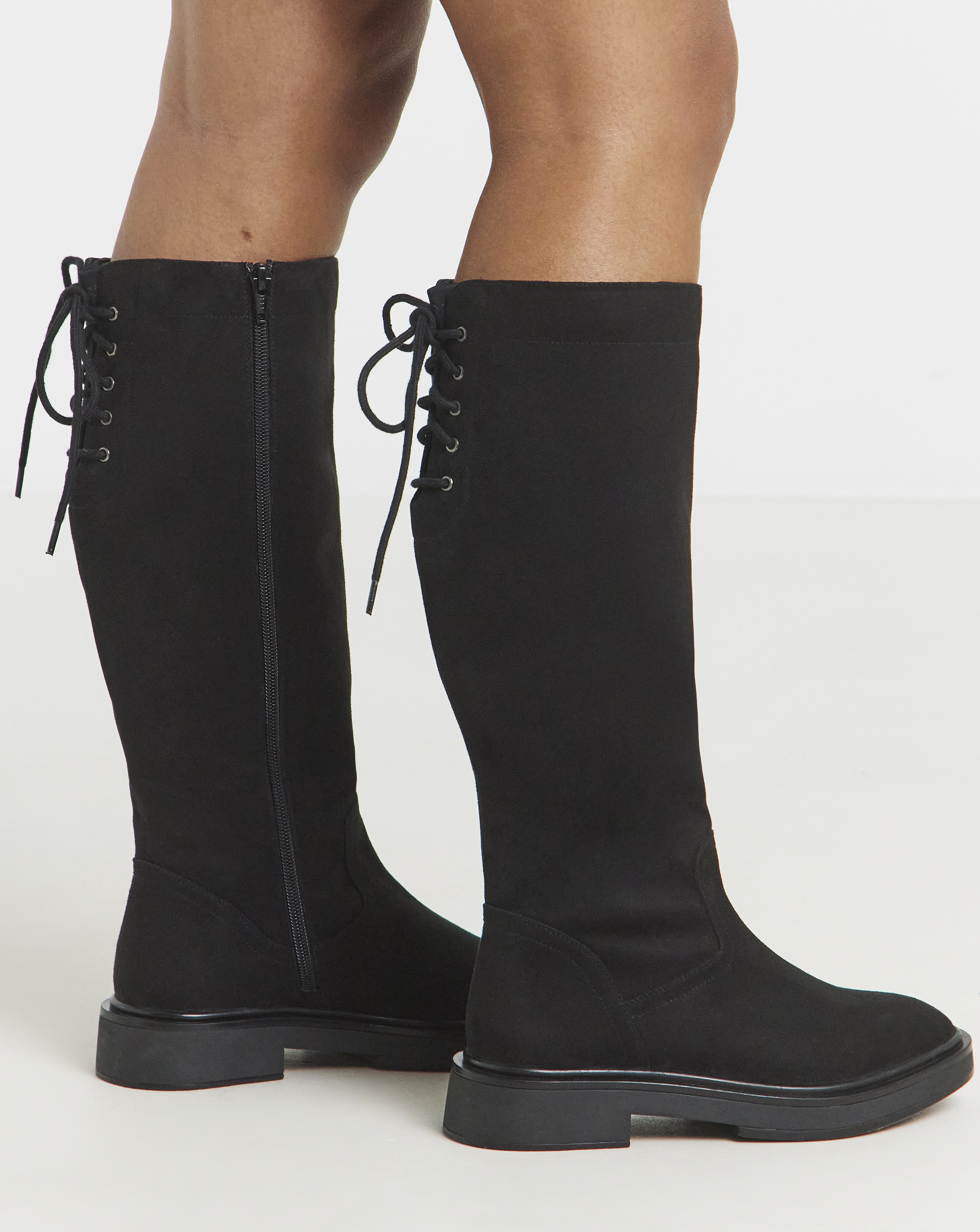 Lace Back Riding Boot Ex Wide SC - Image