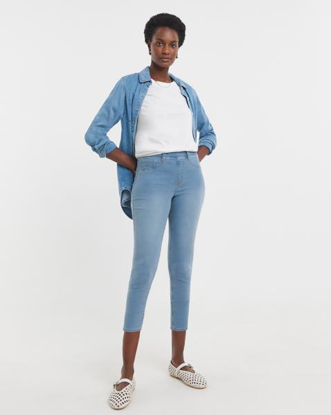 Light Blue Crop Jeggings