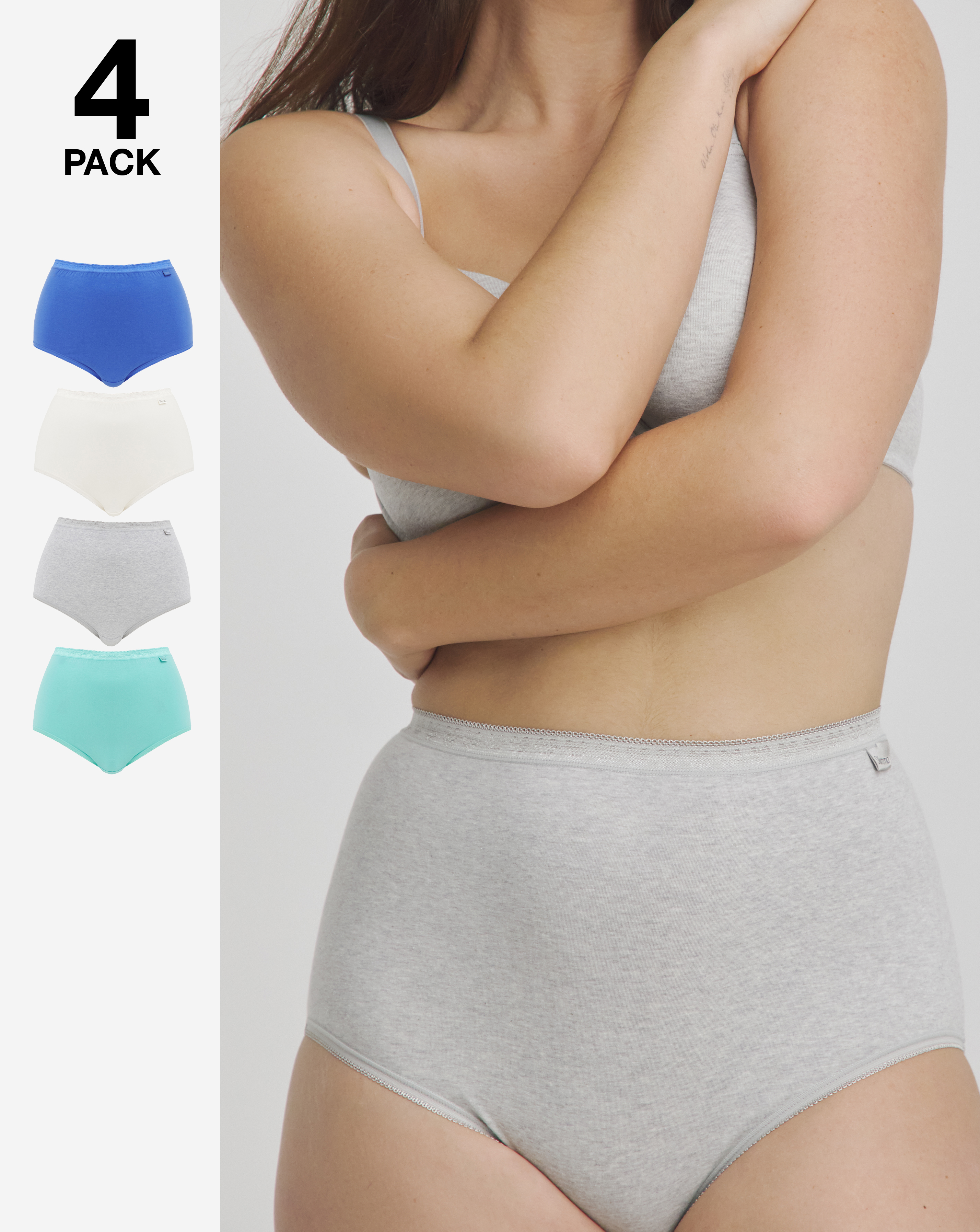 4 Pack Slimma Full Briefs