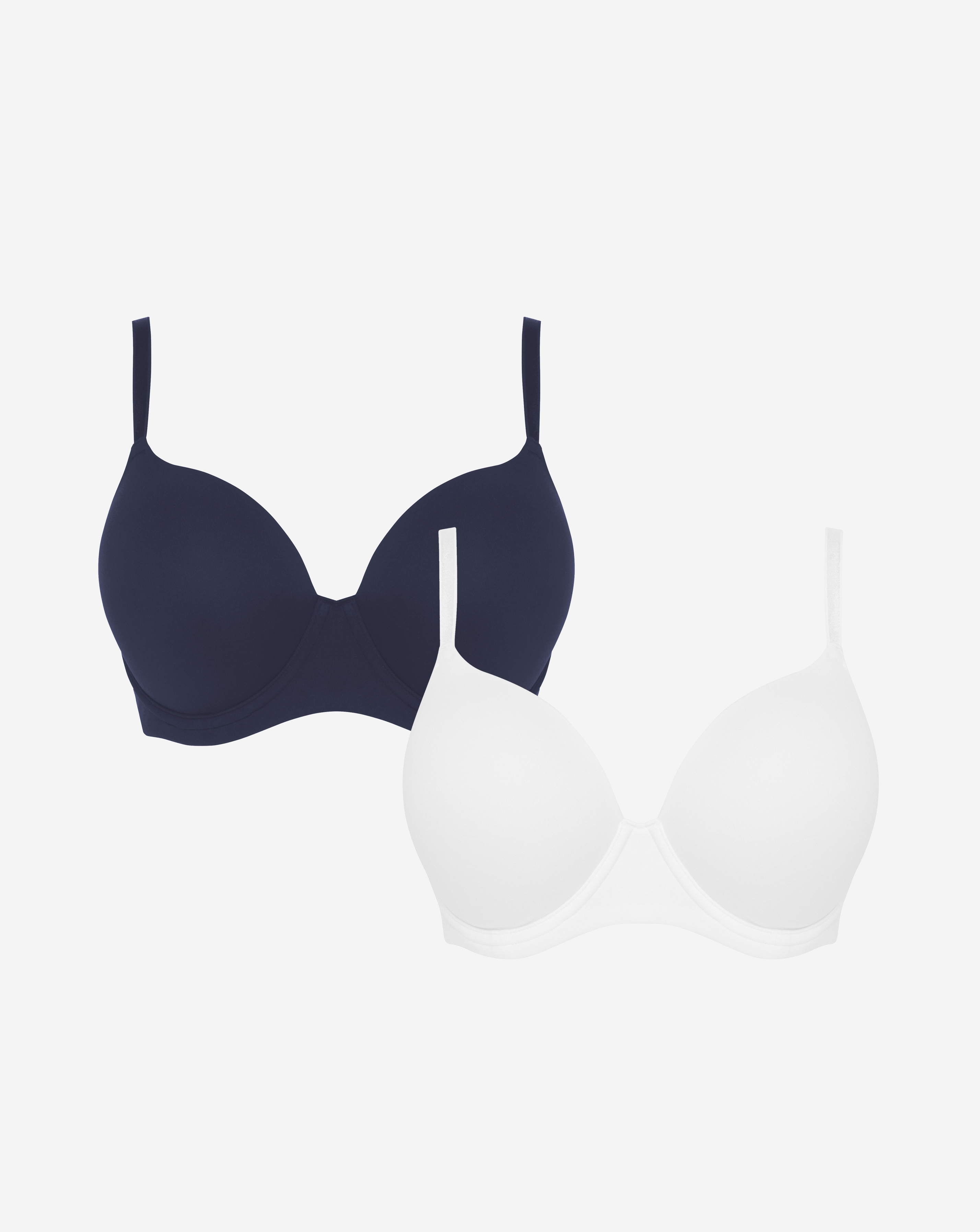 2 Pack Feather Touch T-Shirt Bras
