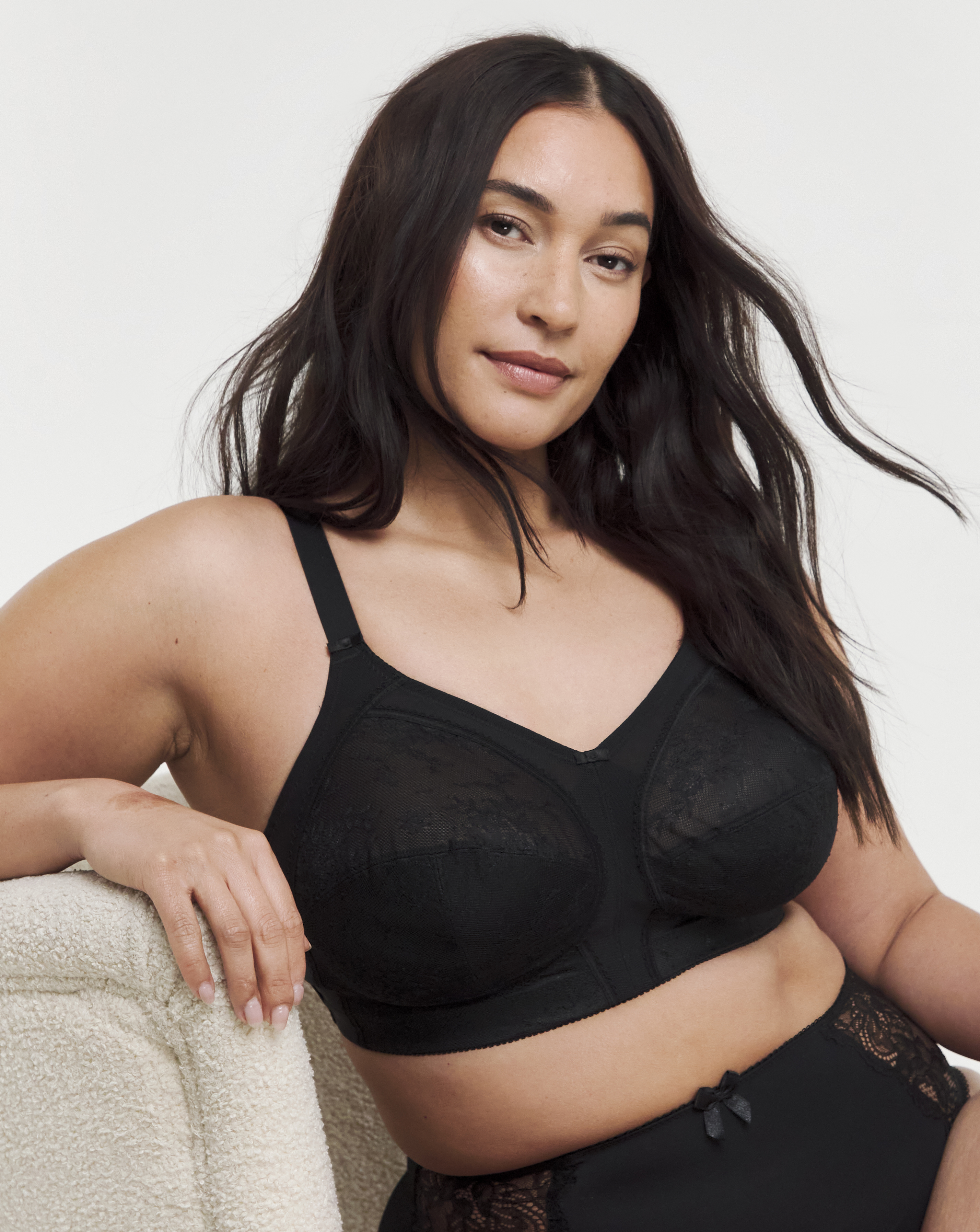 Goddess Verity Non Wired Bra Black