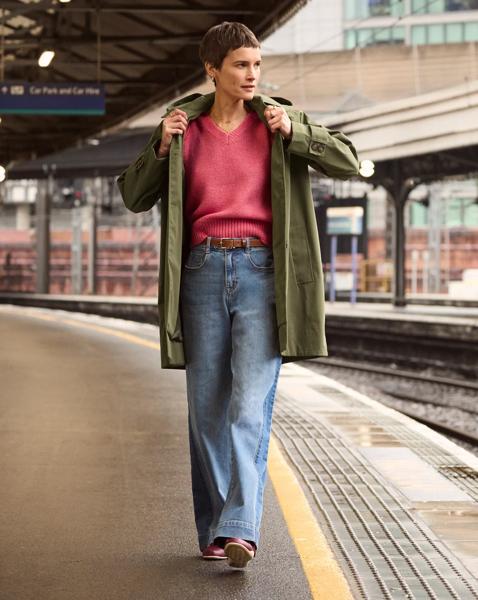 Authentic Side Stripe Wide Leg Jeans