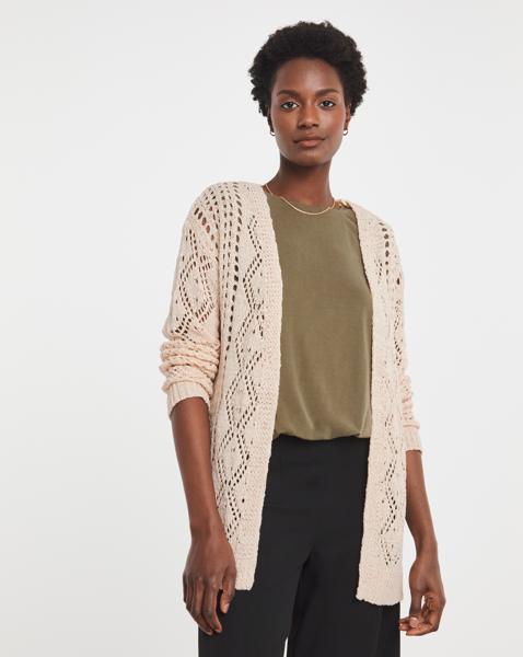 EDGE TO TAPE YARN CARDIGAN