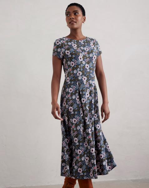 Seasalt Wild Bouquet Cotton Jersey Midi Dress
