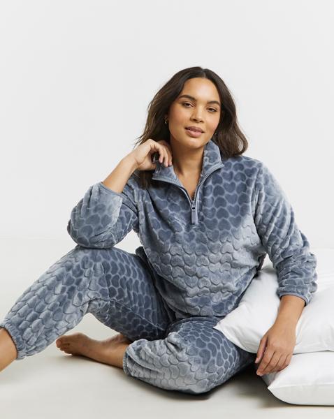 Pretty Secrets 1/4 Zip Fleece Twosie