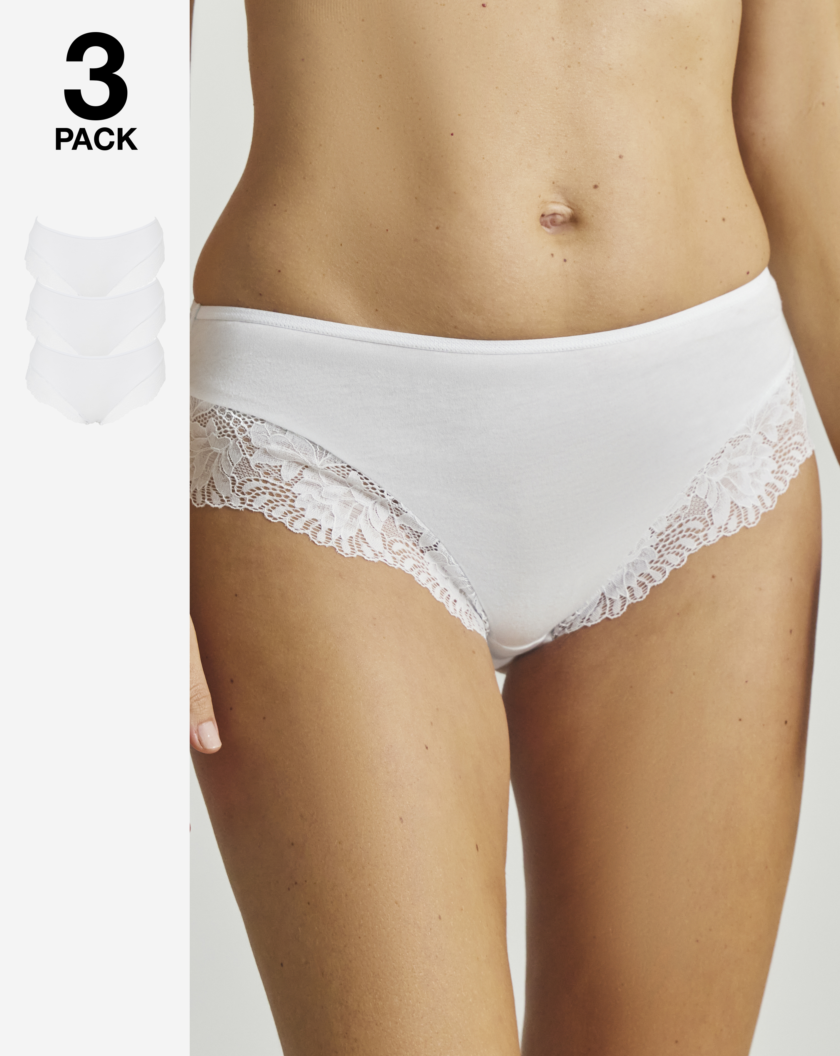3 Pack Midi Brazilian Knickers