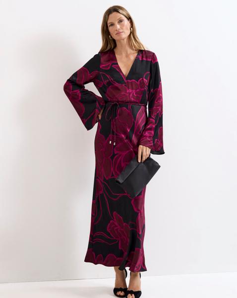 Phase Eight Rhea Printed Satin Dress