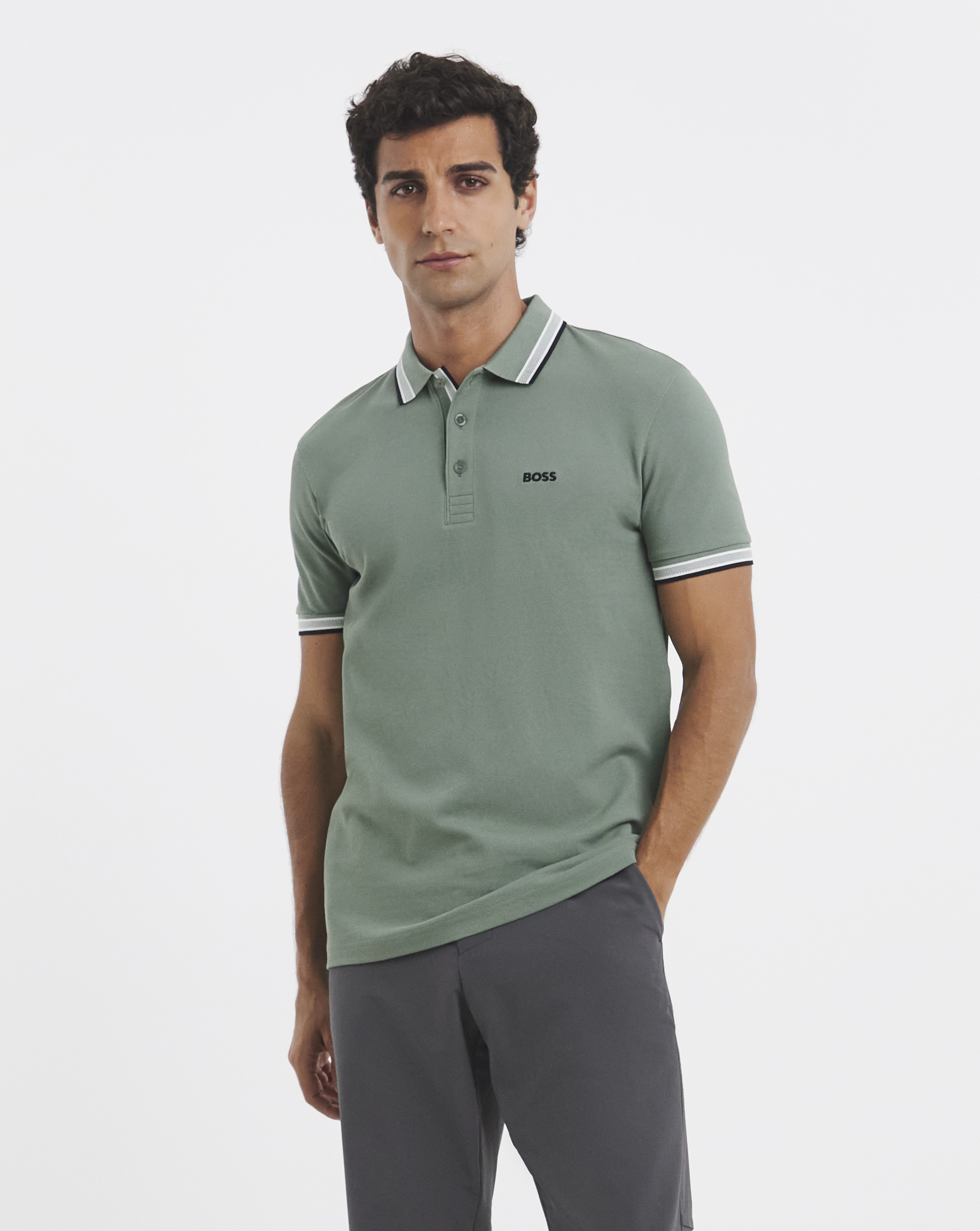 BOSS Short Sleeve Paddy Polo - Green