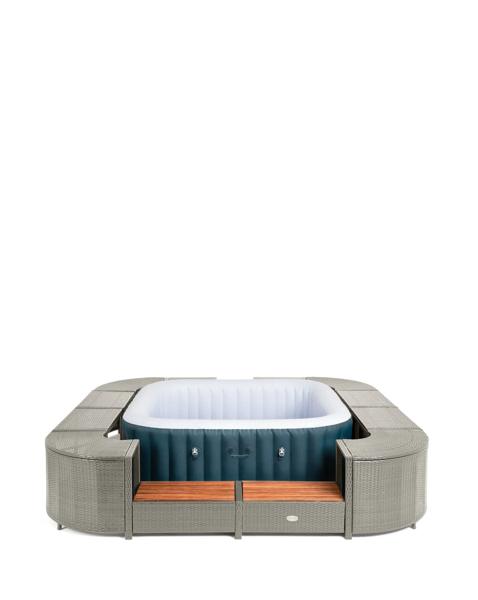 Lay-Z-Spa Square Rattan Hot Tub Surround