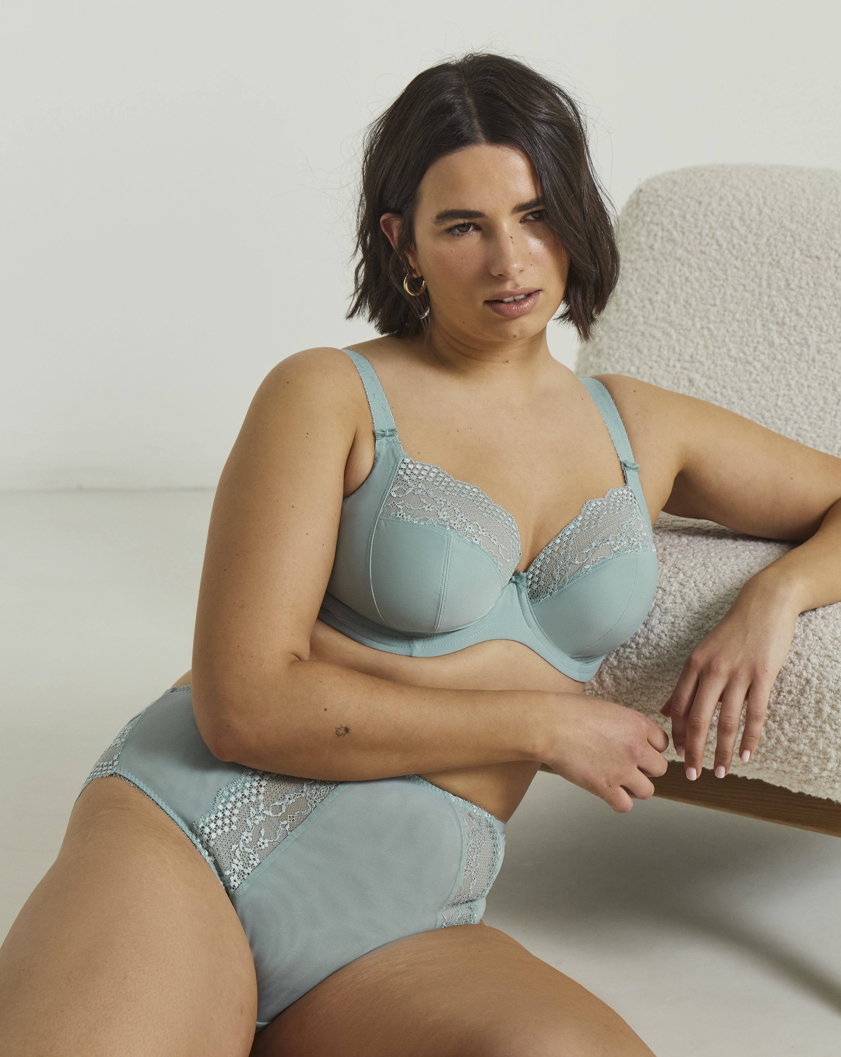 Elomi Lucie High Leg Knicker Mist