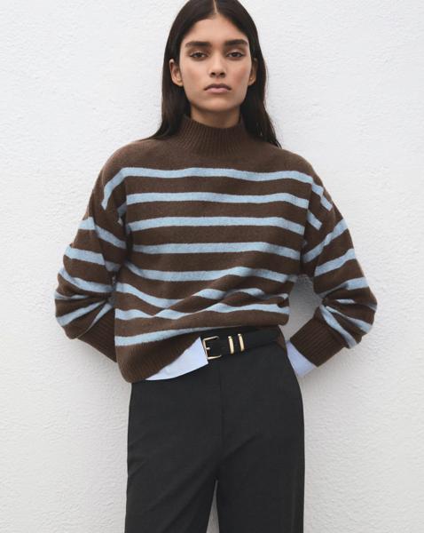 Mango Stripe Sweater