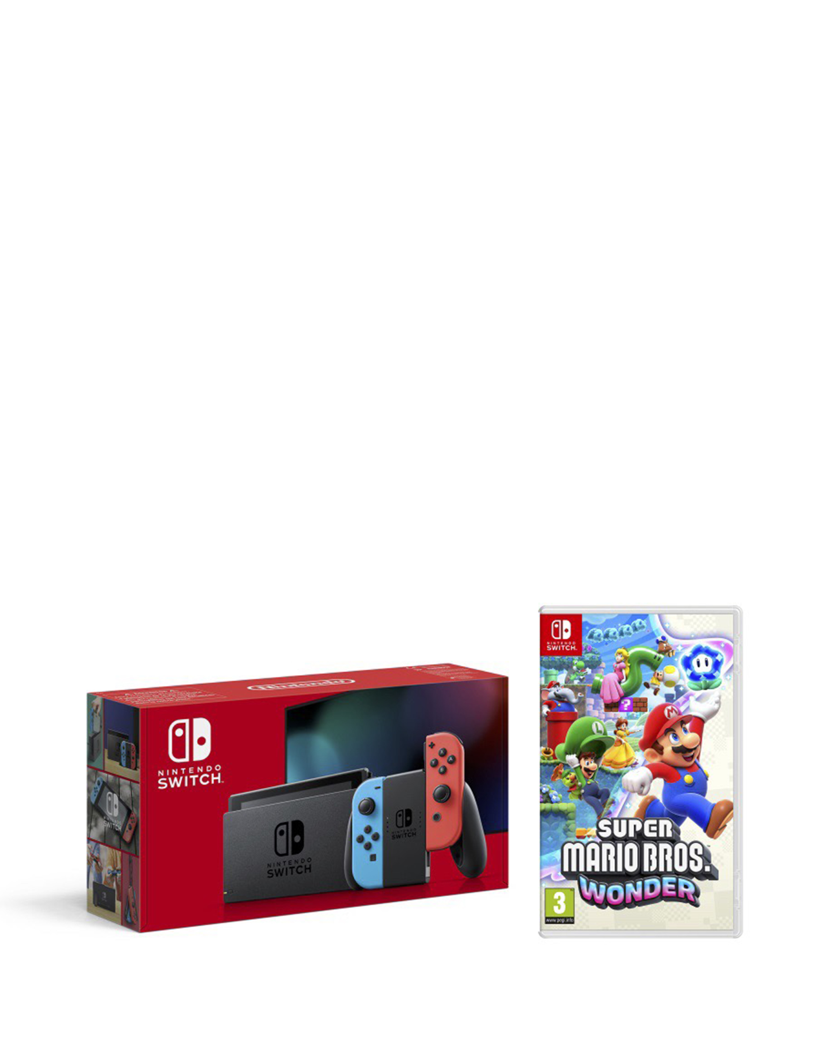NS Neon + Super Mario Bros Wonder