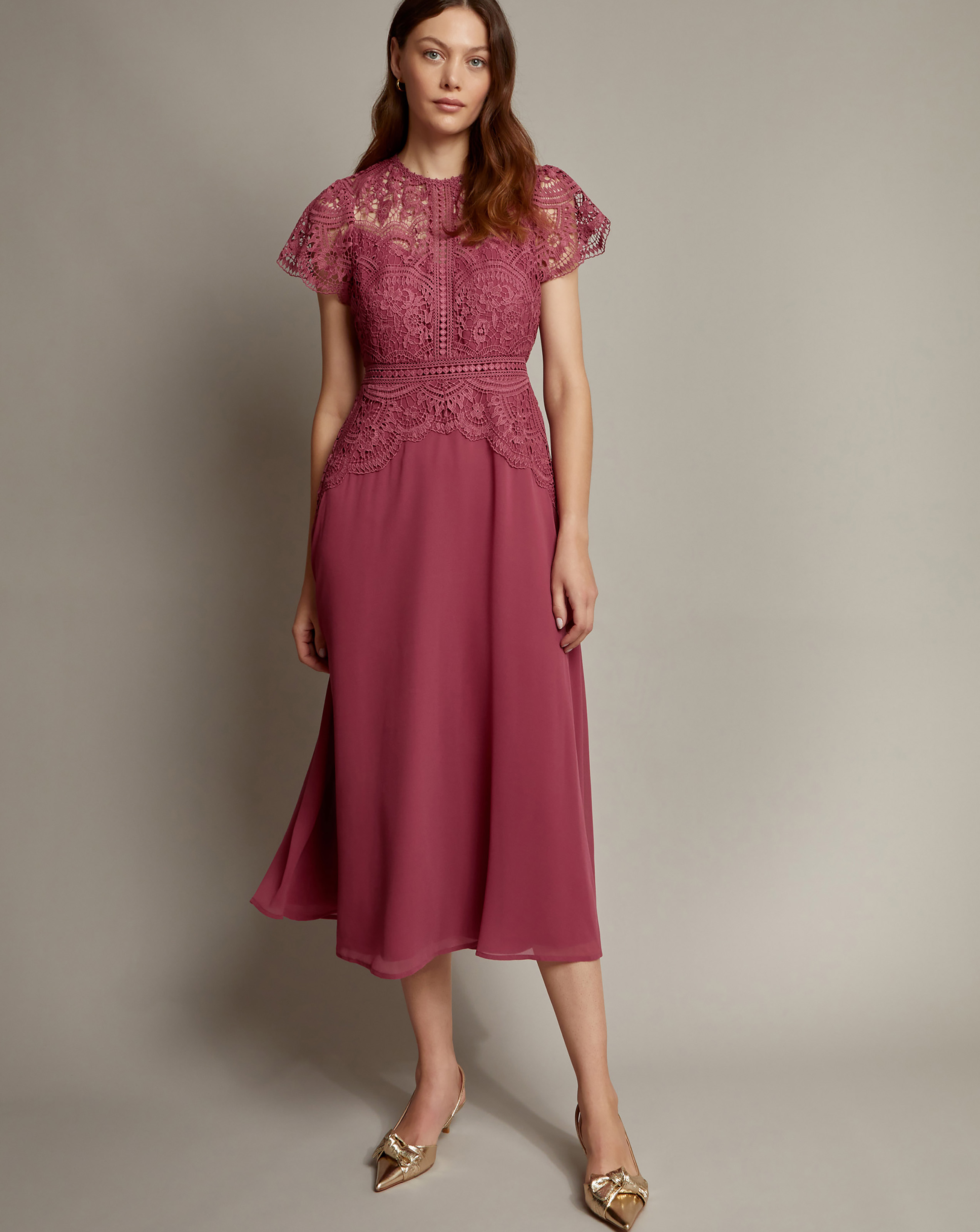turquoise cocktail dresses plus size Riella Ruffle Dress Size:16AUS 4429567 NUFIWI Women Tie Dye Lace Shown Color
