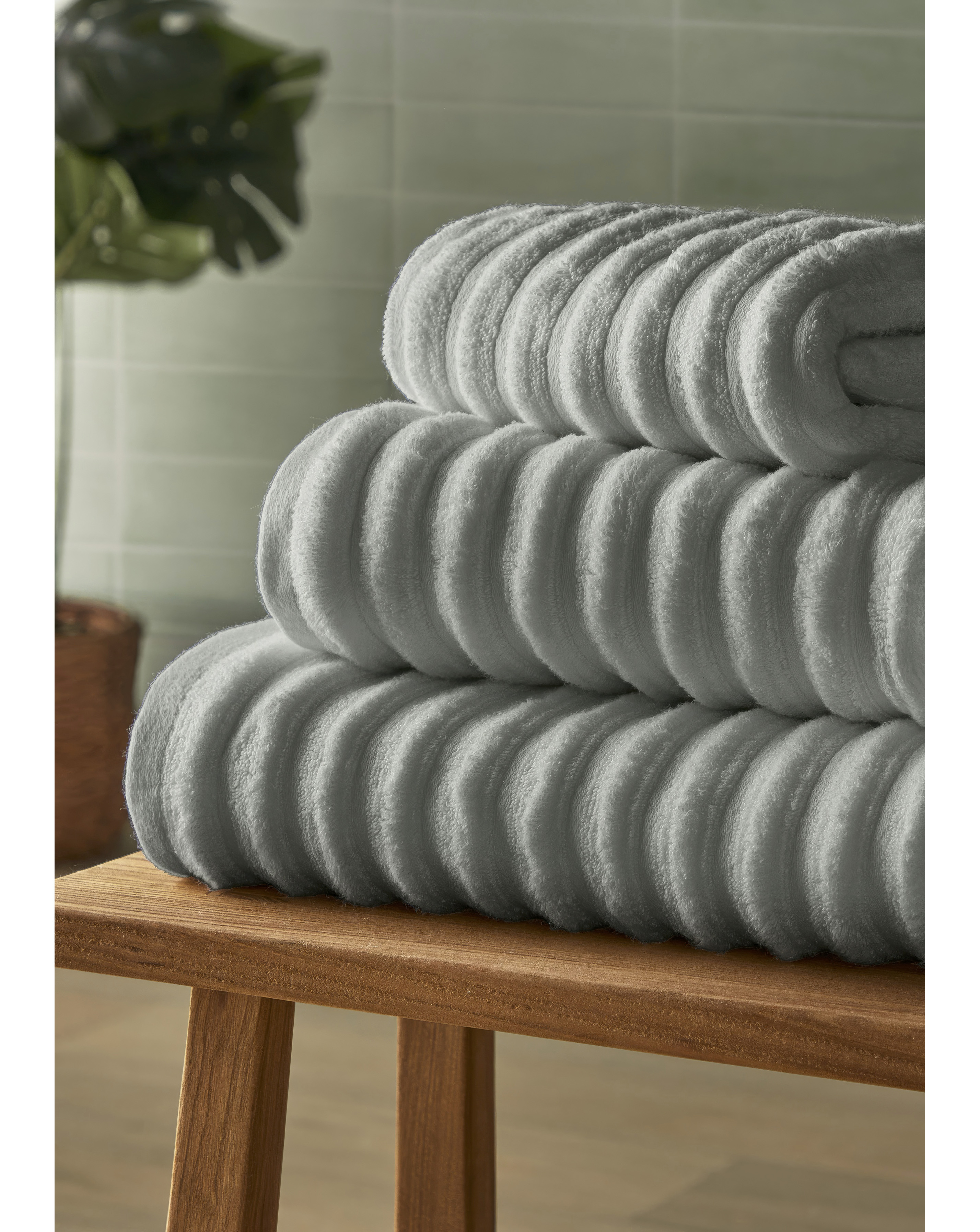 Silentnight Ribbed Cotton Towel Packs