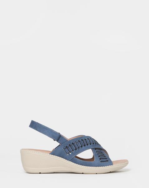 Cushion Walk Woven Wedge Sandals EEE