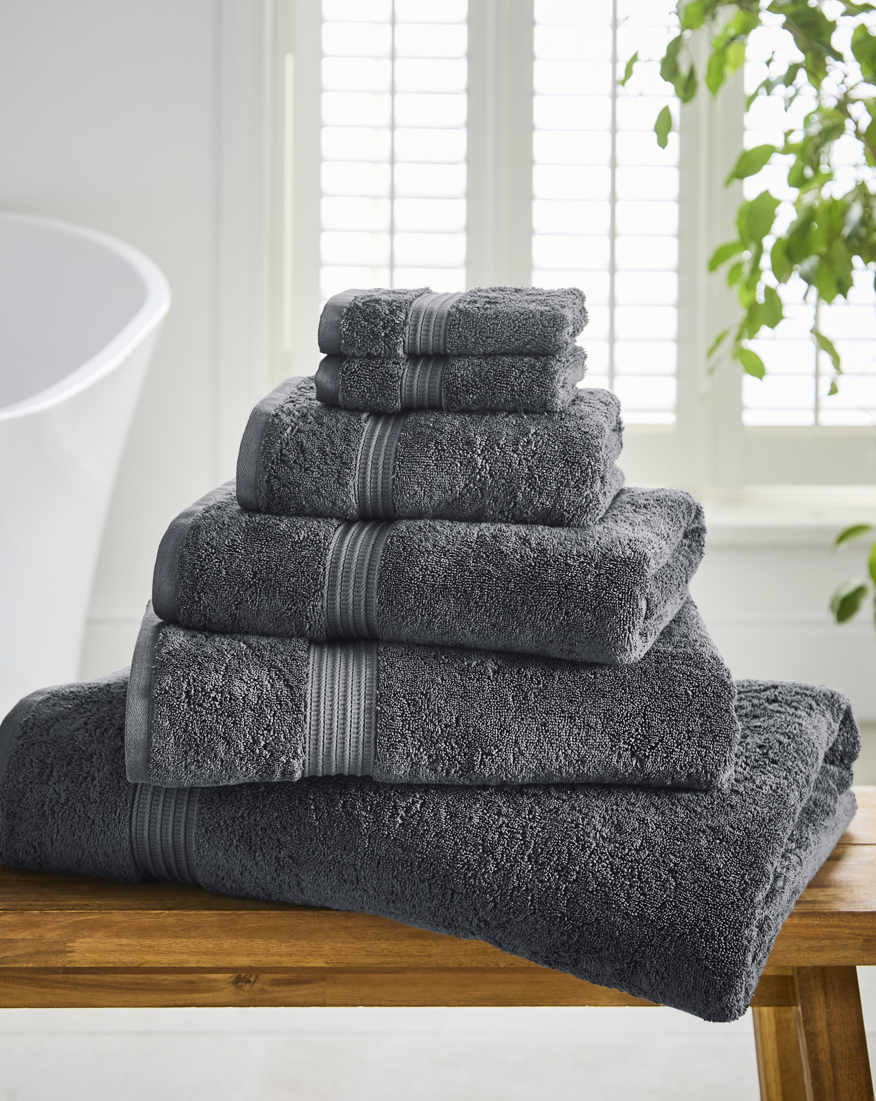 Egyptian Cotton 600GSM Towel -Anthracite