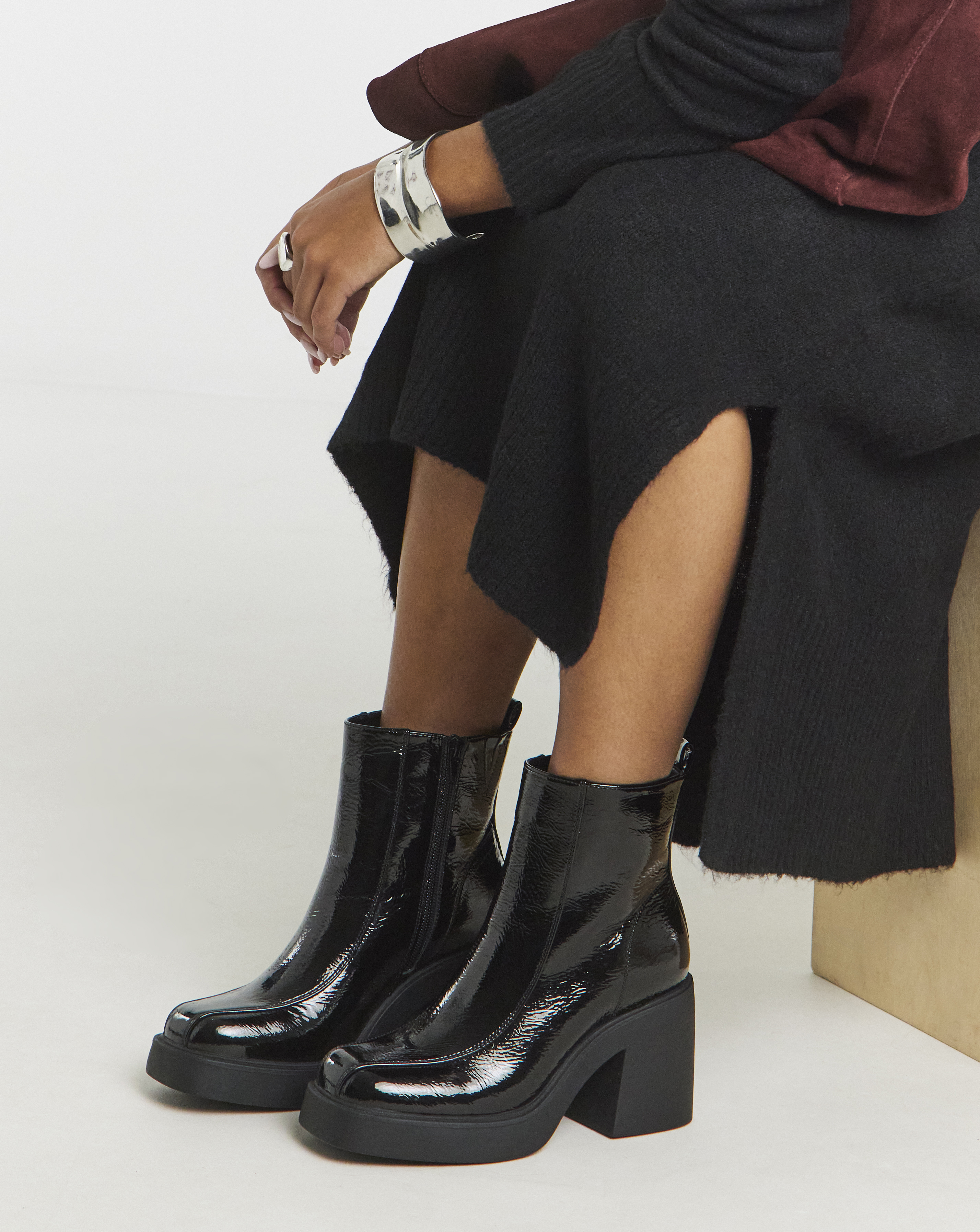 Platform Ankle Boots Extra Wide