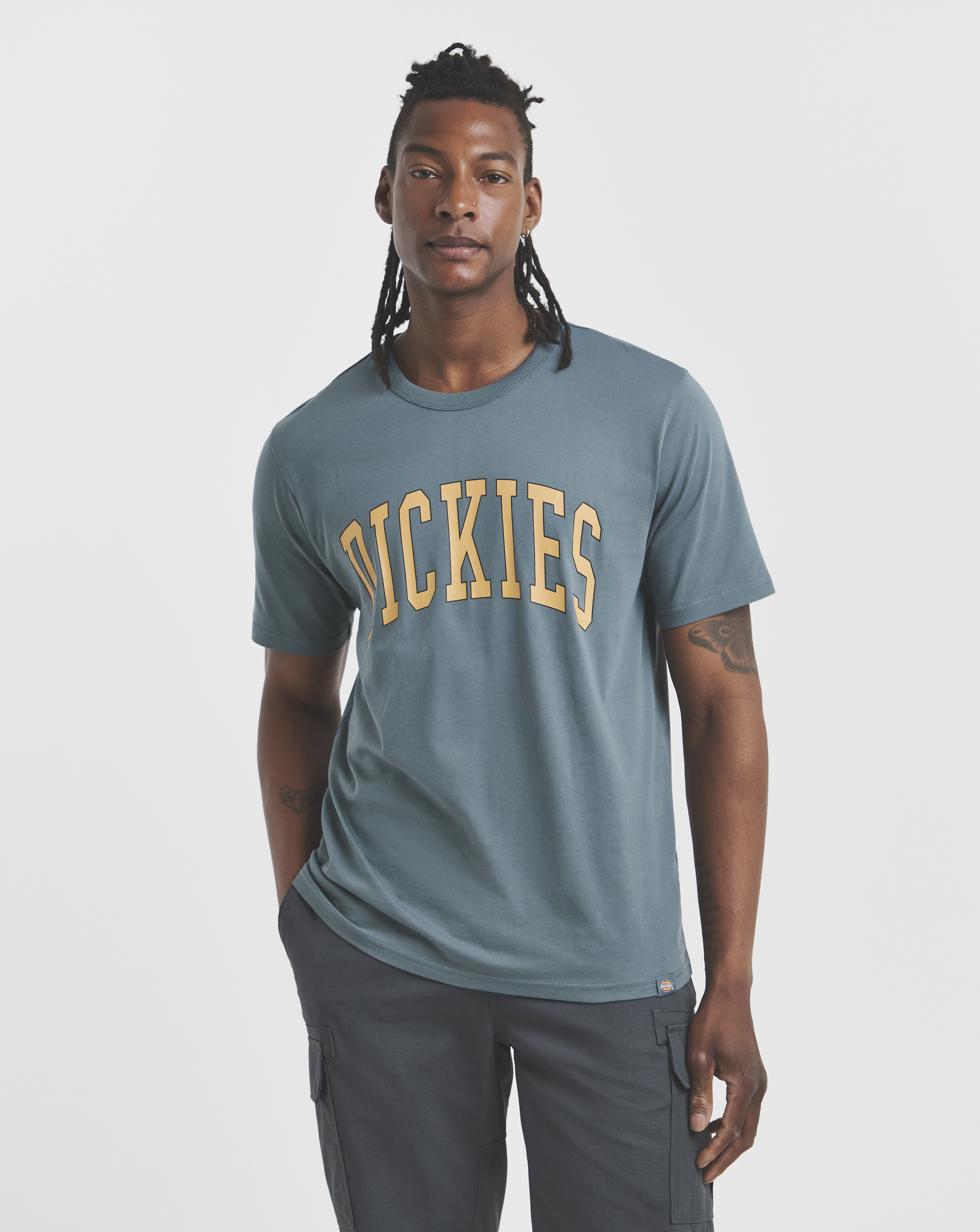 Dickies Blue Aitkin Varsity T-Shirt - Extra Large